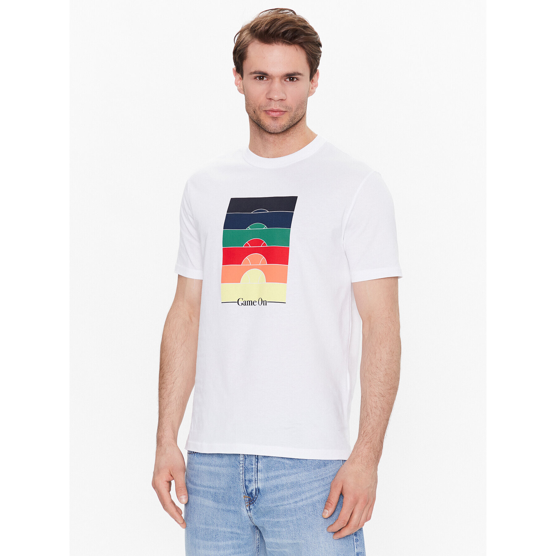 United Colors Of Benetton T-Shirt 3YR3U1050 Bílá Regular Fit - Pepit.cz