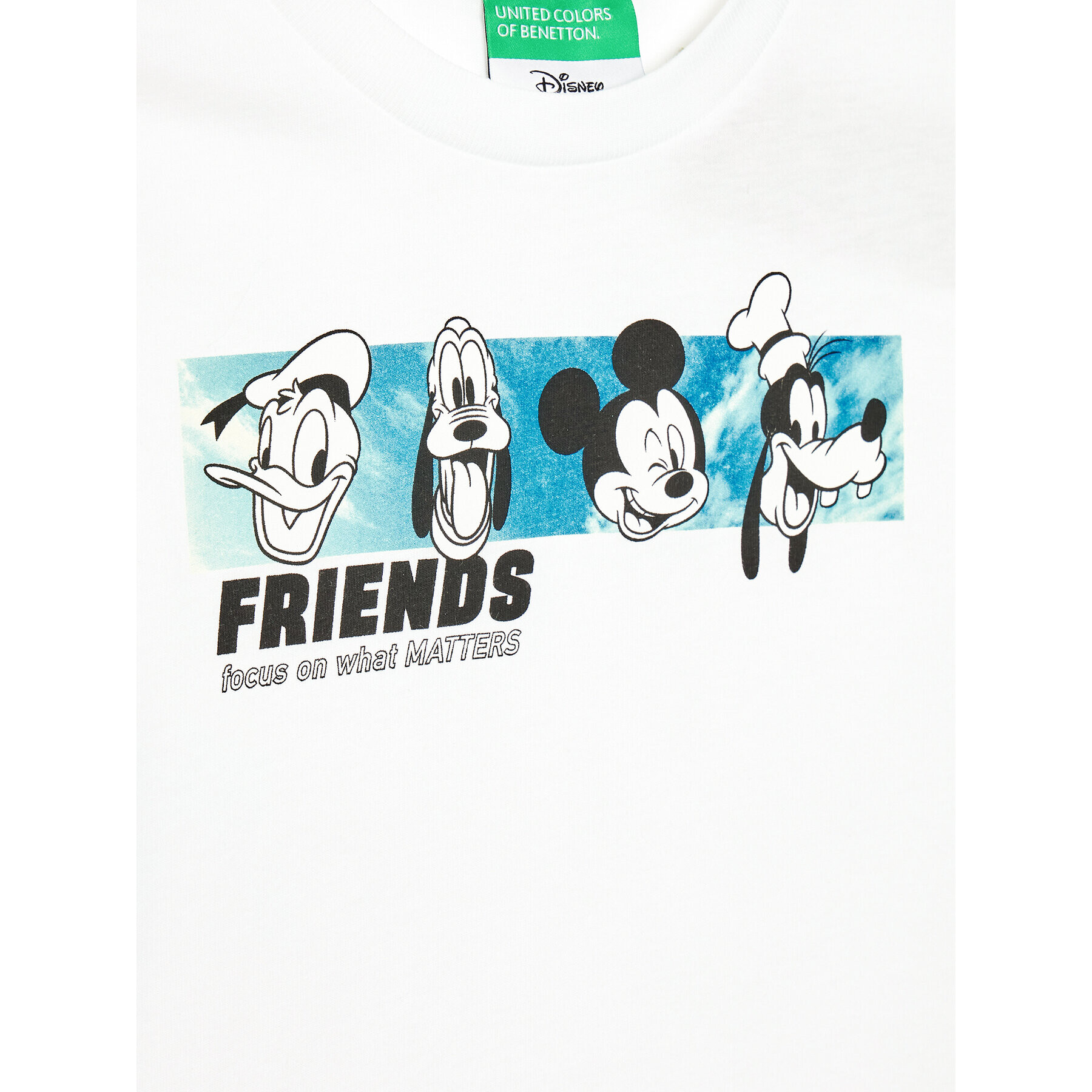 United Colors Of Benetton T-Shirt DISNEY 3096C105A Bílá Relaxed Fit - Pepit.cz