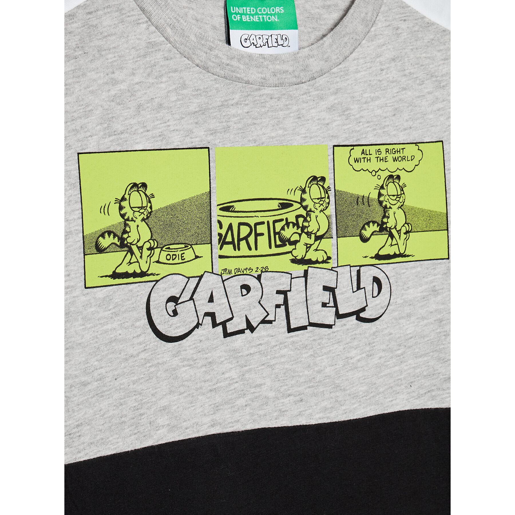 United Colors Of Benetton T-Shirt Garfield 3096C105C Barevná Regular Fit - Pepit.cz