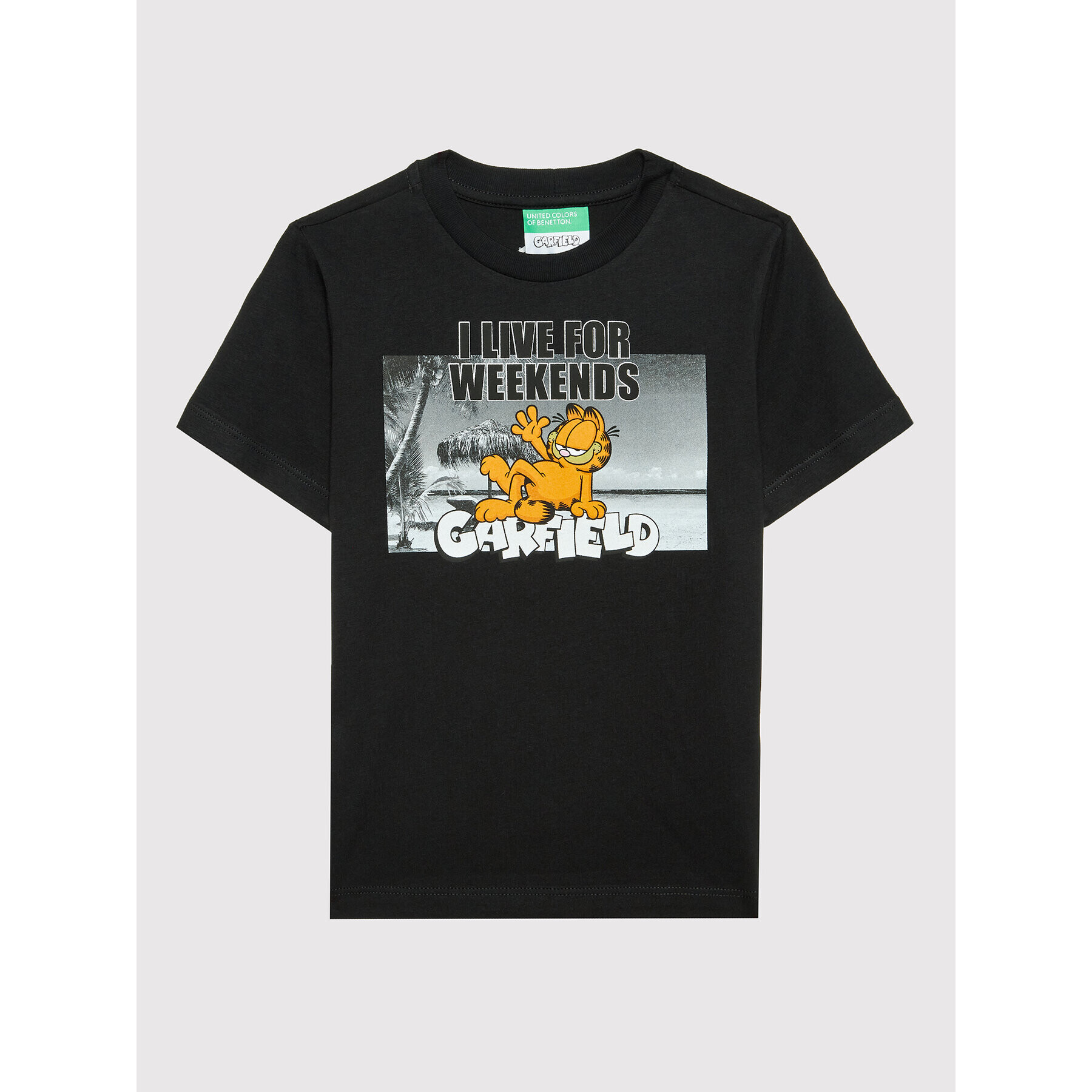 United Colors Of Benetton T-Shirt Garfield 3096C105D Černá Regular Fit - Pepit.cz