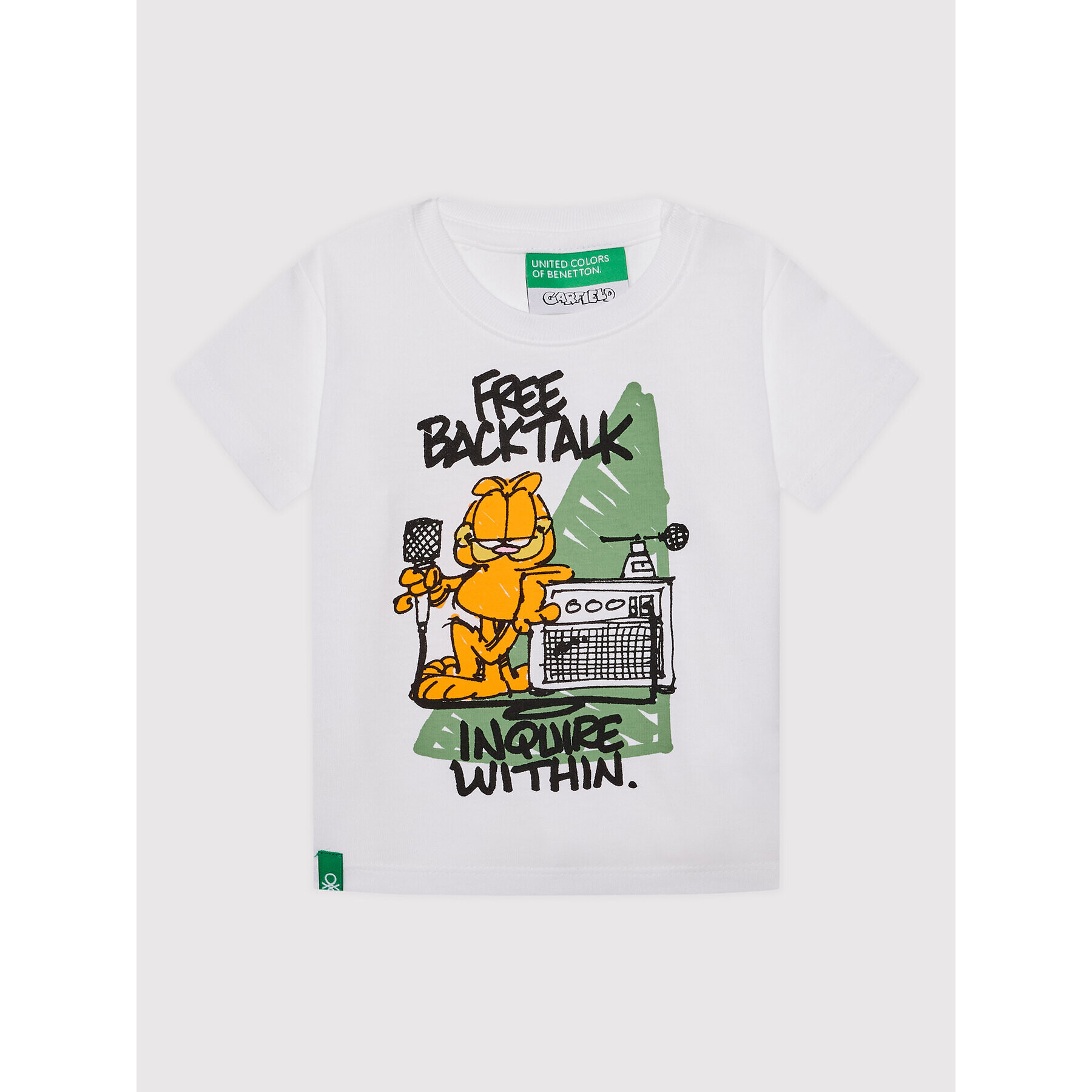 United Colors Of Benetton T-Shirt Garfield 3096G103T Bílá Regular Fit - Pepit.cz