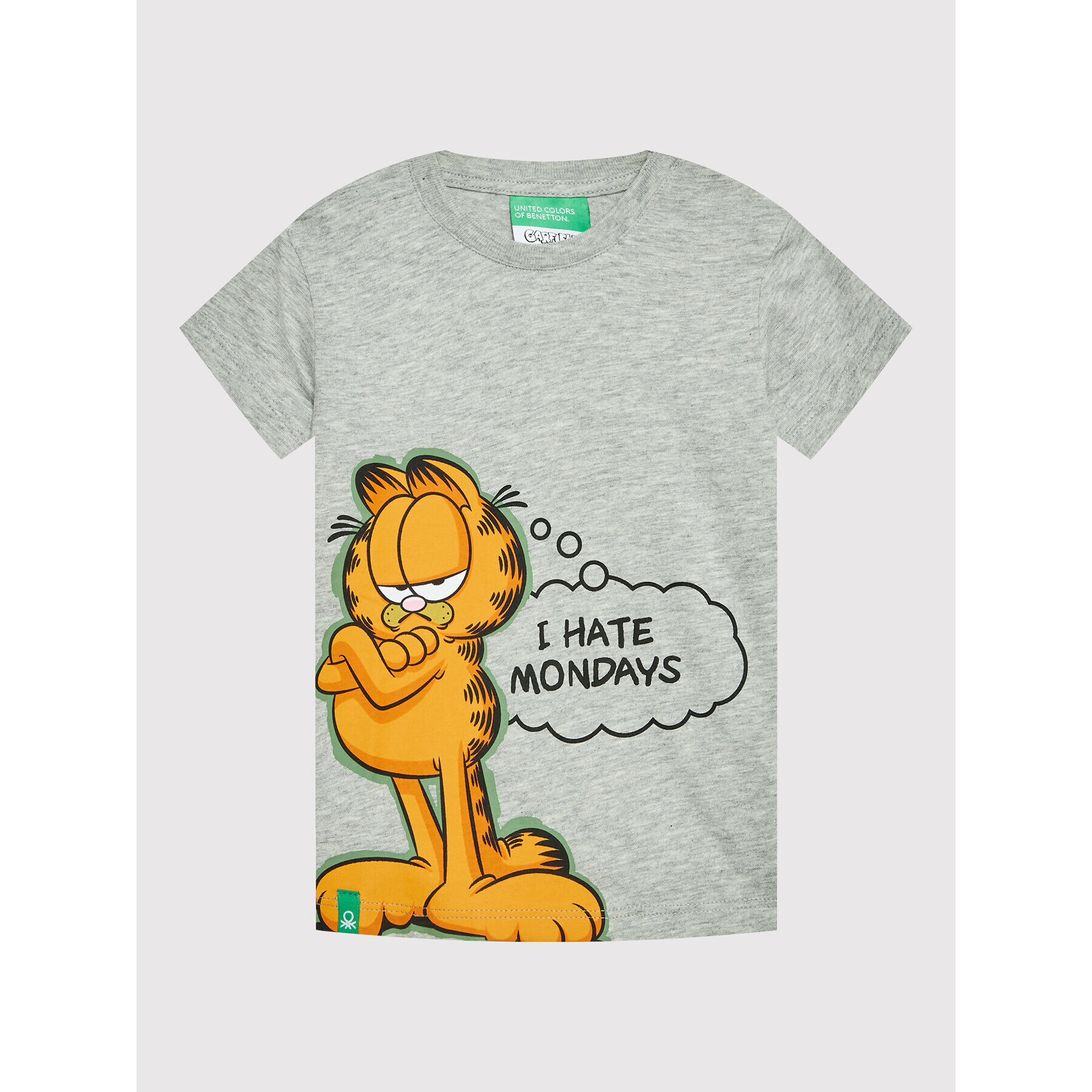 United Colors Of Benetton T-Shirt Garfield 3096G103U Šedá Regular Fit - Pepit.cz