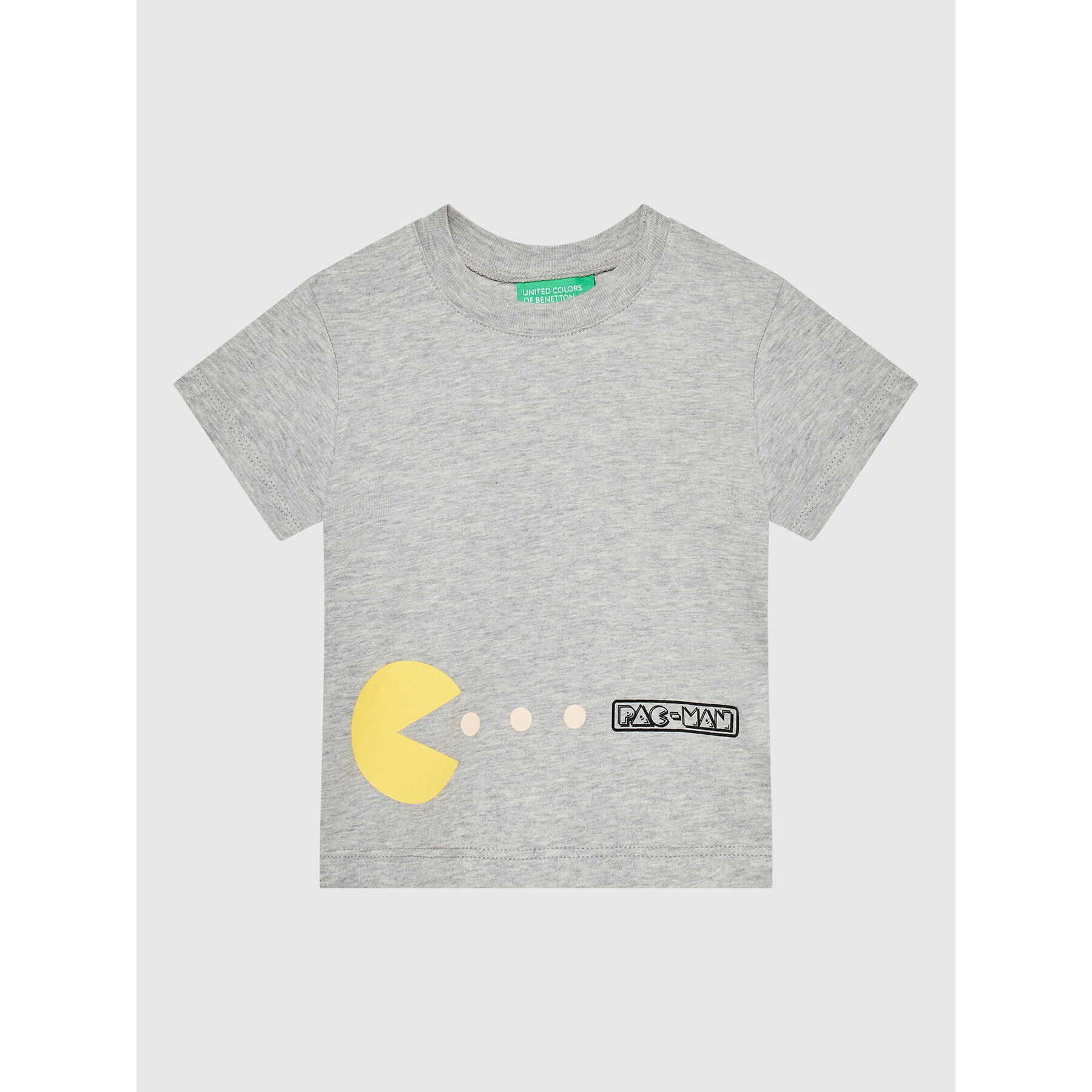 United Colors Of Benetton T-Shirt PAC-MAN 3096G102F Šedá Regular Fit - Pepit.cz