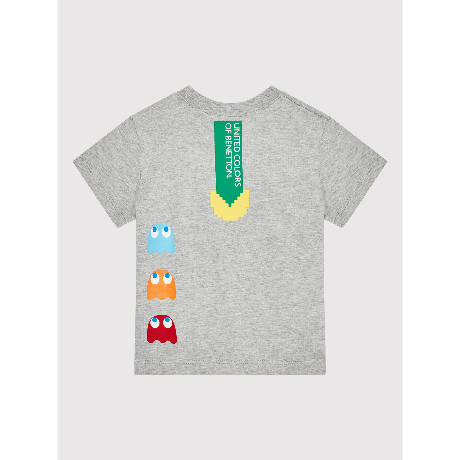 United Colors Of Benetton T-Shirt PAC-MAN 3096G102F Šedá Regular Fit - Pepit.cz