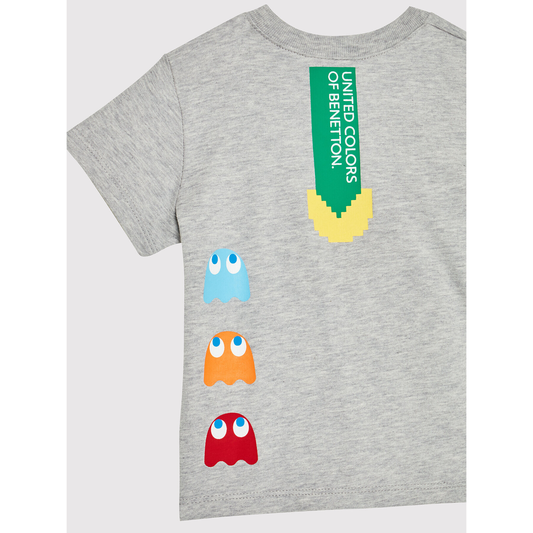 United Colors Of Benetton T-Shirt PAC-MAN 3096G102F Šedá Regular Fit - Pepit.cz