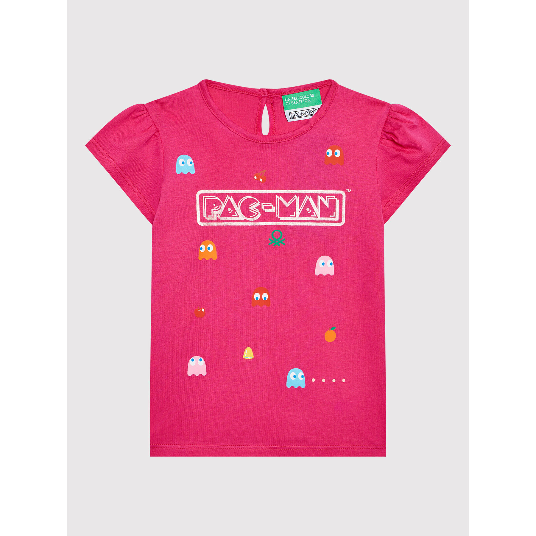 United Colors Of Benetton T-Shirt PAC-MAN 3096G102J Růžová Regular Fit - Pepit.cz