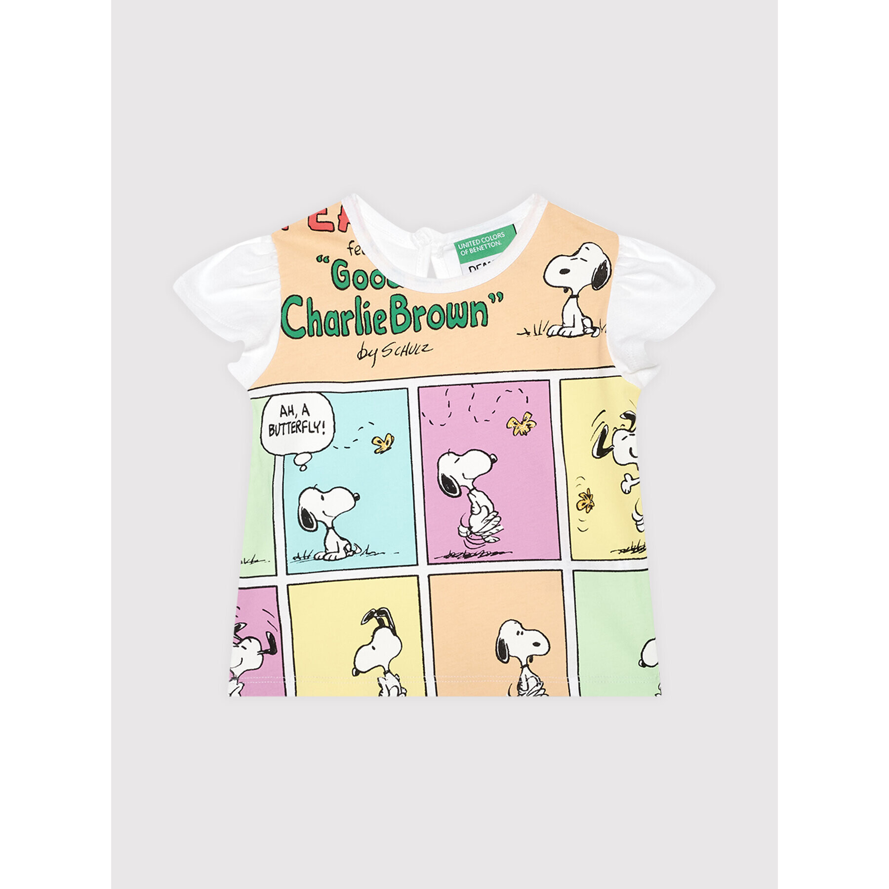 United Colors Of Benetton T-Shirt PEANUTS 3096C1564 Bílá Regular Fit - Pepit.cz