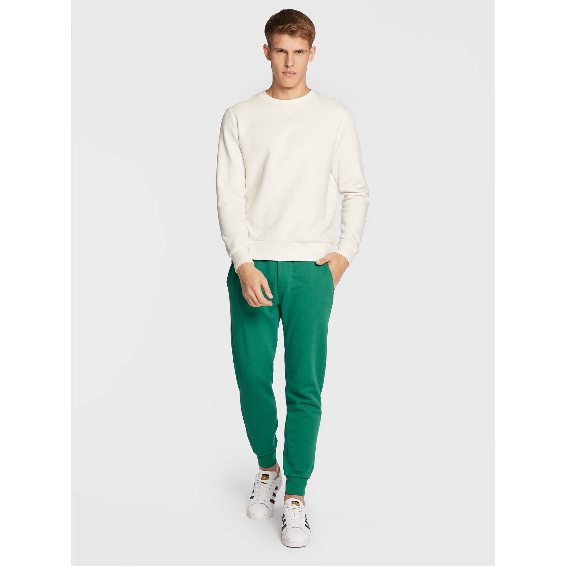 United Colors Of Benetton Teplákové kalhoty 3J68UF002 Zelená Regular Fit - Pepit.cz