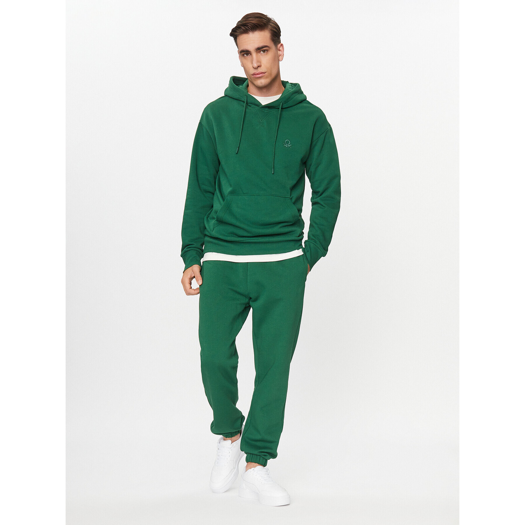 United Colors Of Benetton Teplákové kalhoty 3J73UF00U Zelená Regular Fit - Pepit.cz