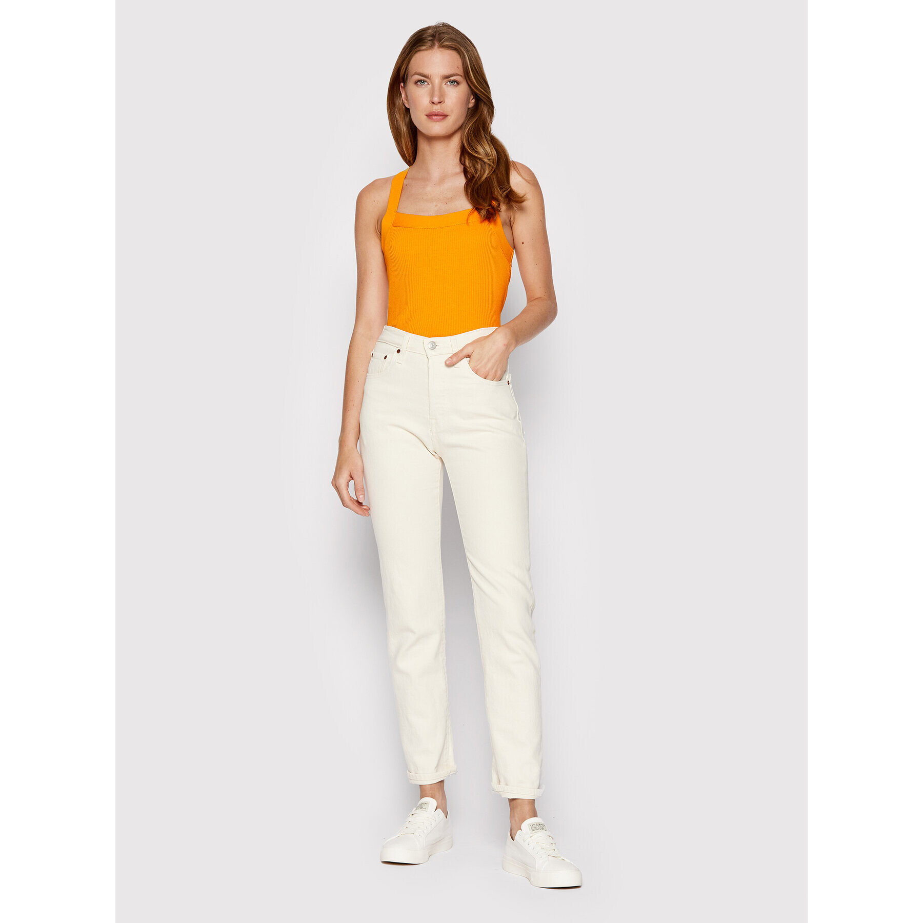 United Colors Of Benetton Top 1084DH004 Oranžová Regular Fit - Pepit.cz