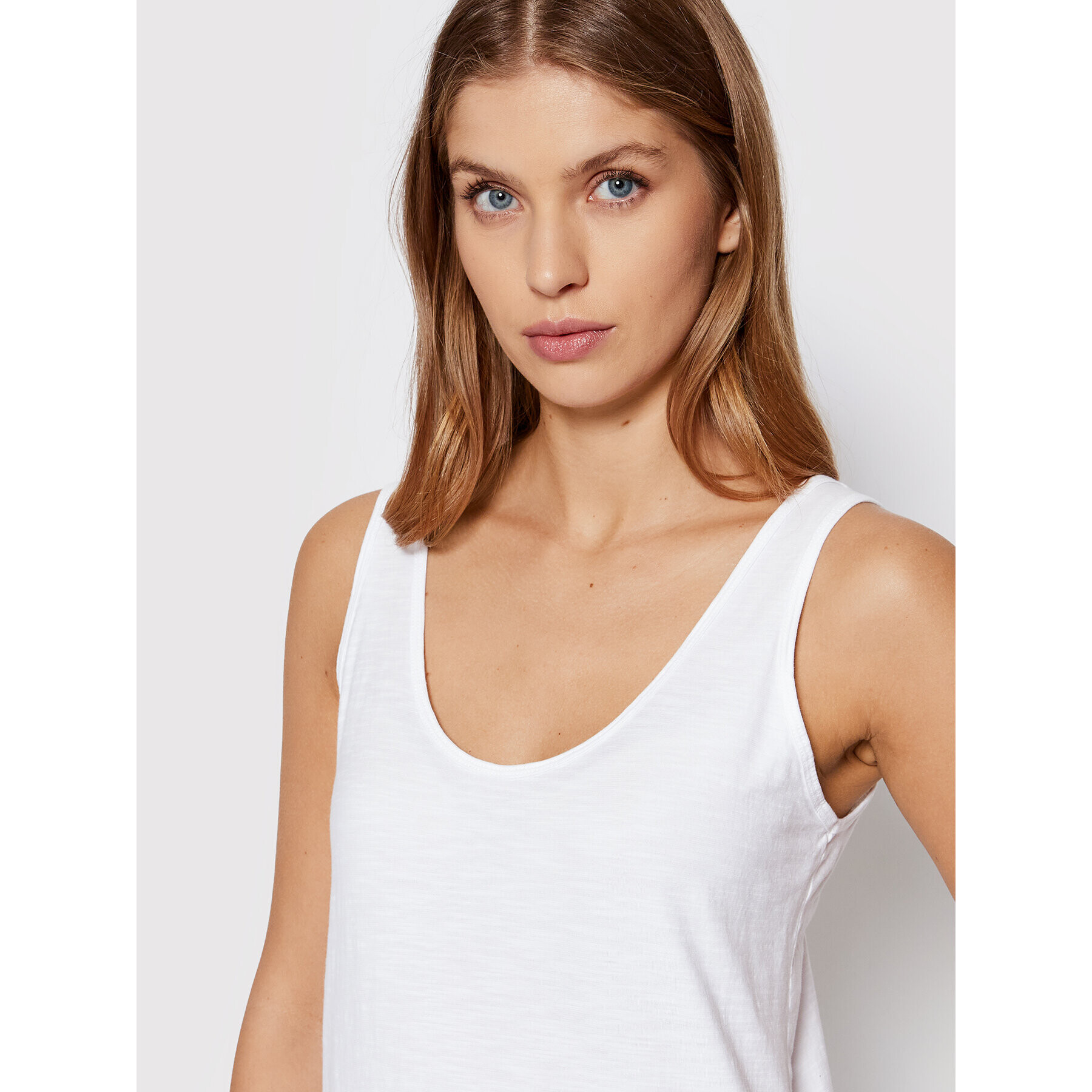 United Colors Of Benetton Top 3BVXE8430 Bílá Regular Fit - Pepit.cz