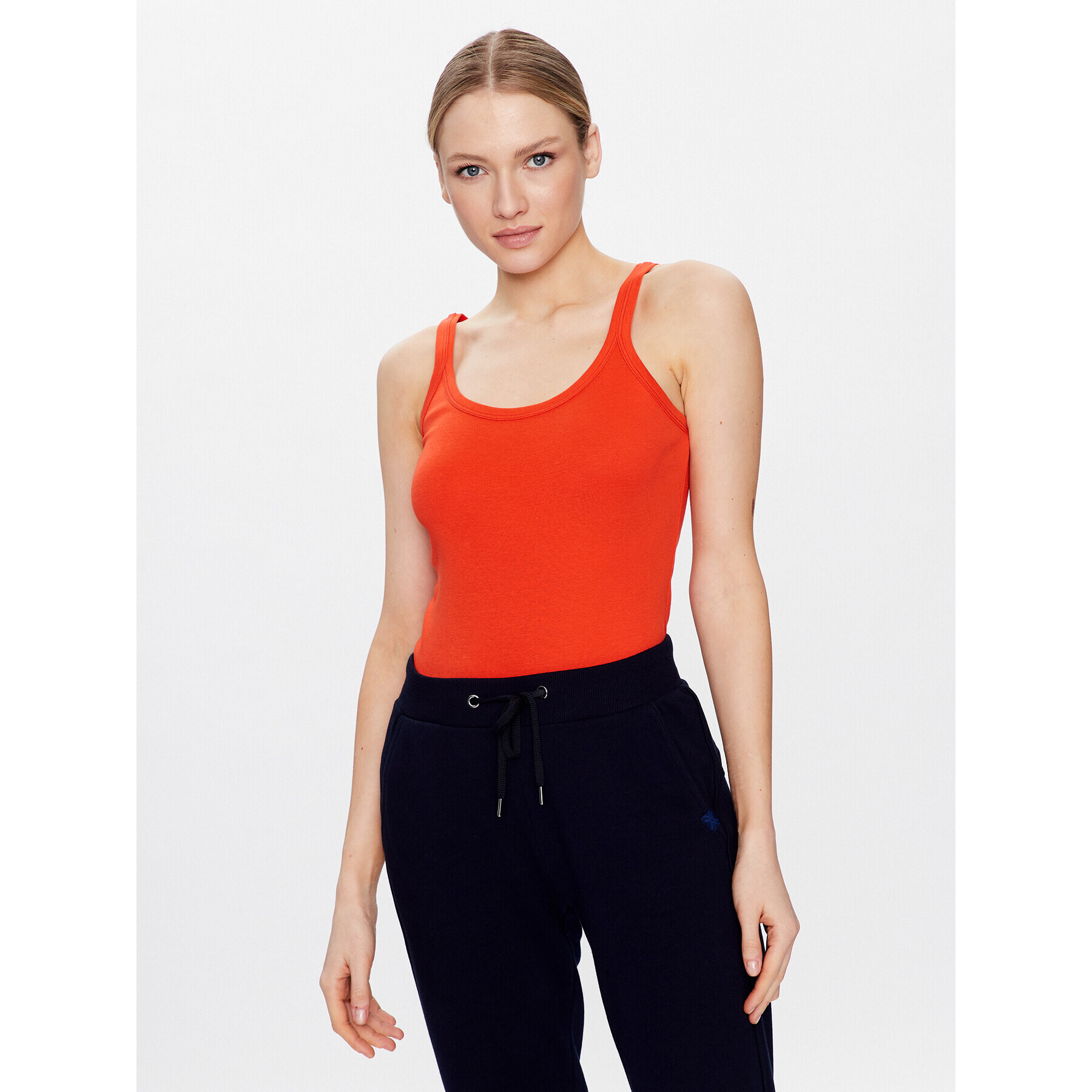 United Colors Of Benetton Top 3GA2E8397 Oranžová Regular Fit - Pepit.cz