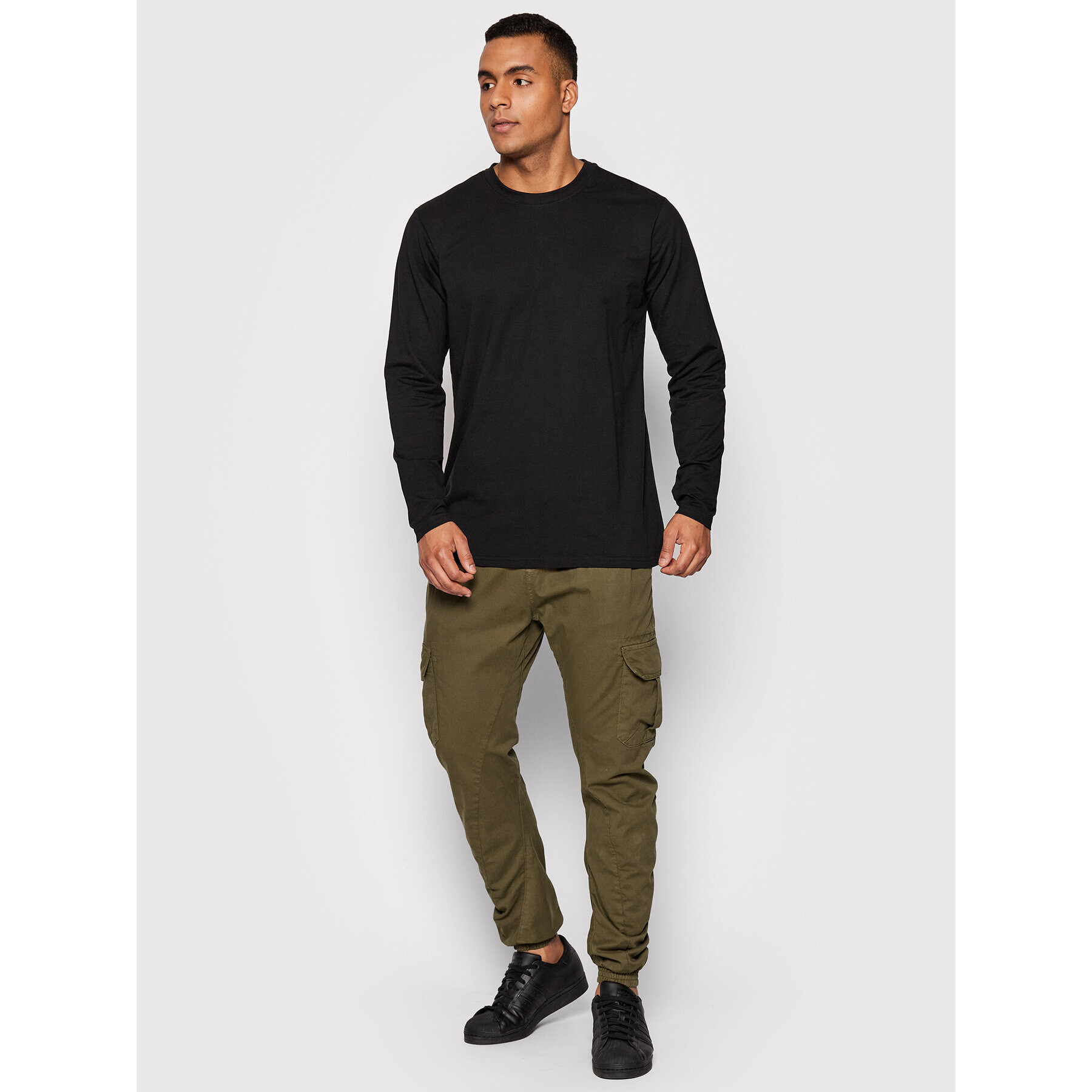 Urban Classics Joggers kalhoty Cargo TB1268 Zelená Regular Fit - Pepit.cz