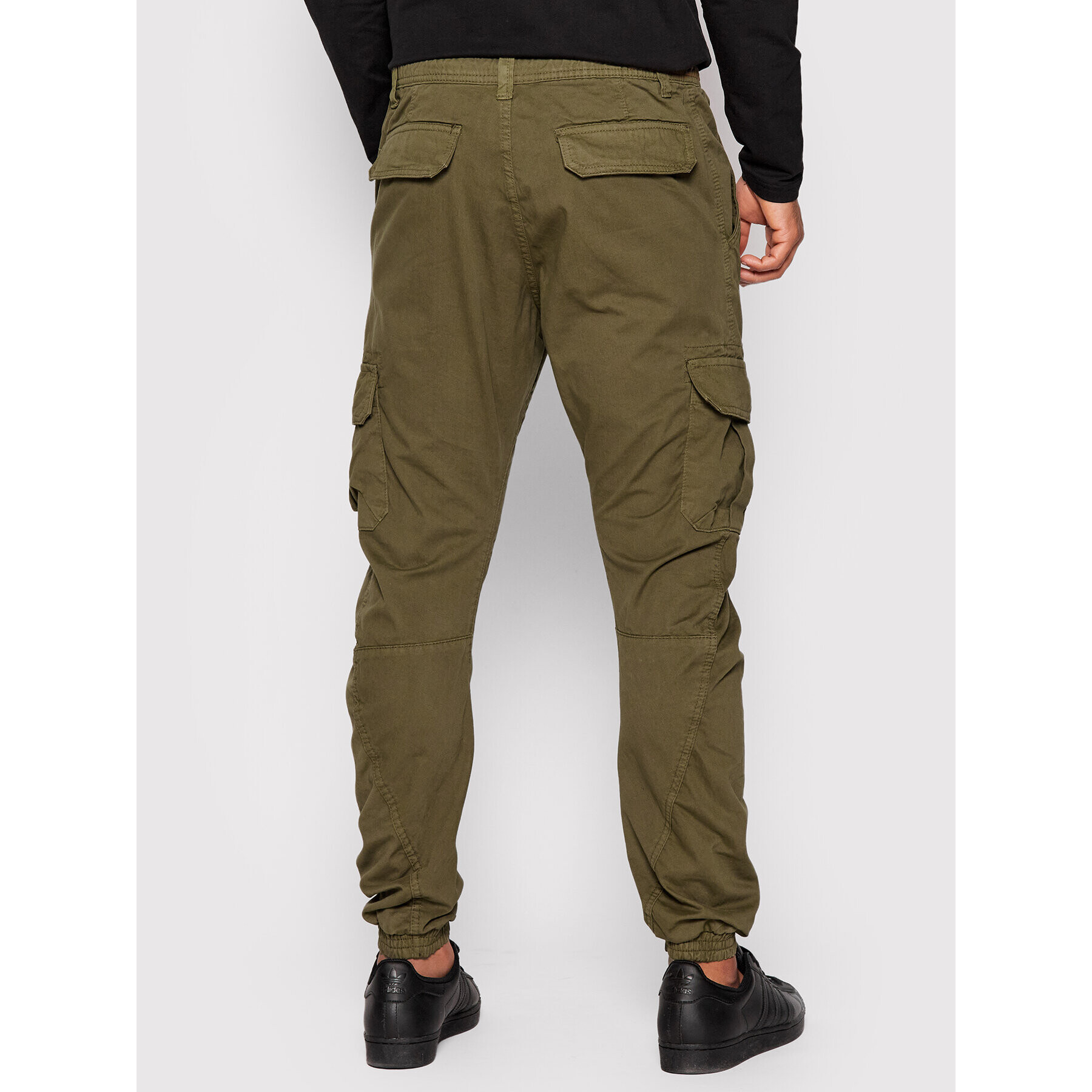 Urban Classics Joggers kalhoty Cargo TB1268 Zelená Regular Fit - Pepit.cz