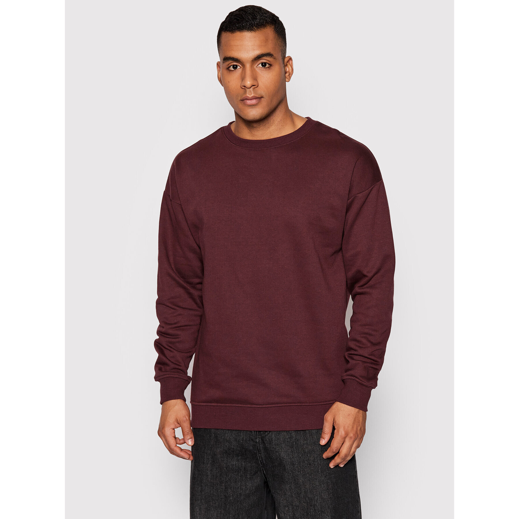 Urban Classics Mikina Crewneck TB1591 Fialová Regular Fit - Pepit.cz