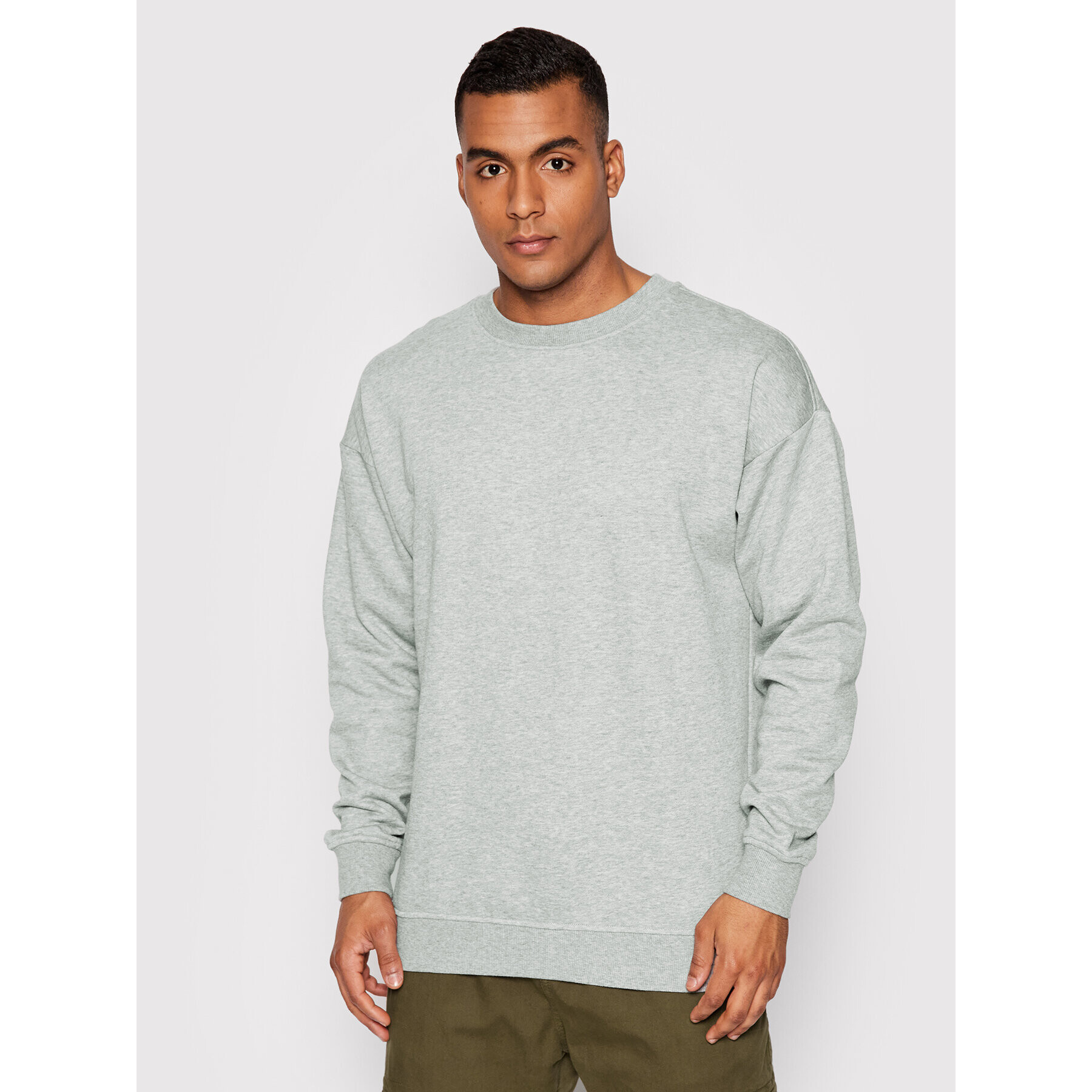 Urban Classics Mikina Crewneck TB1591 Šedá Regular Fit - Pepit.cz