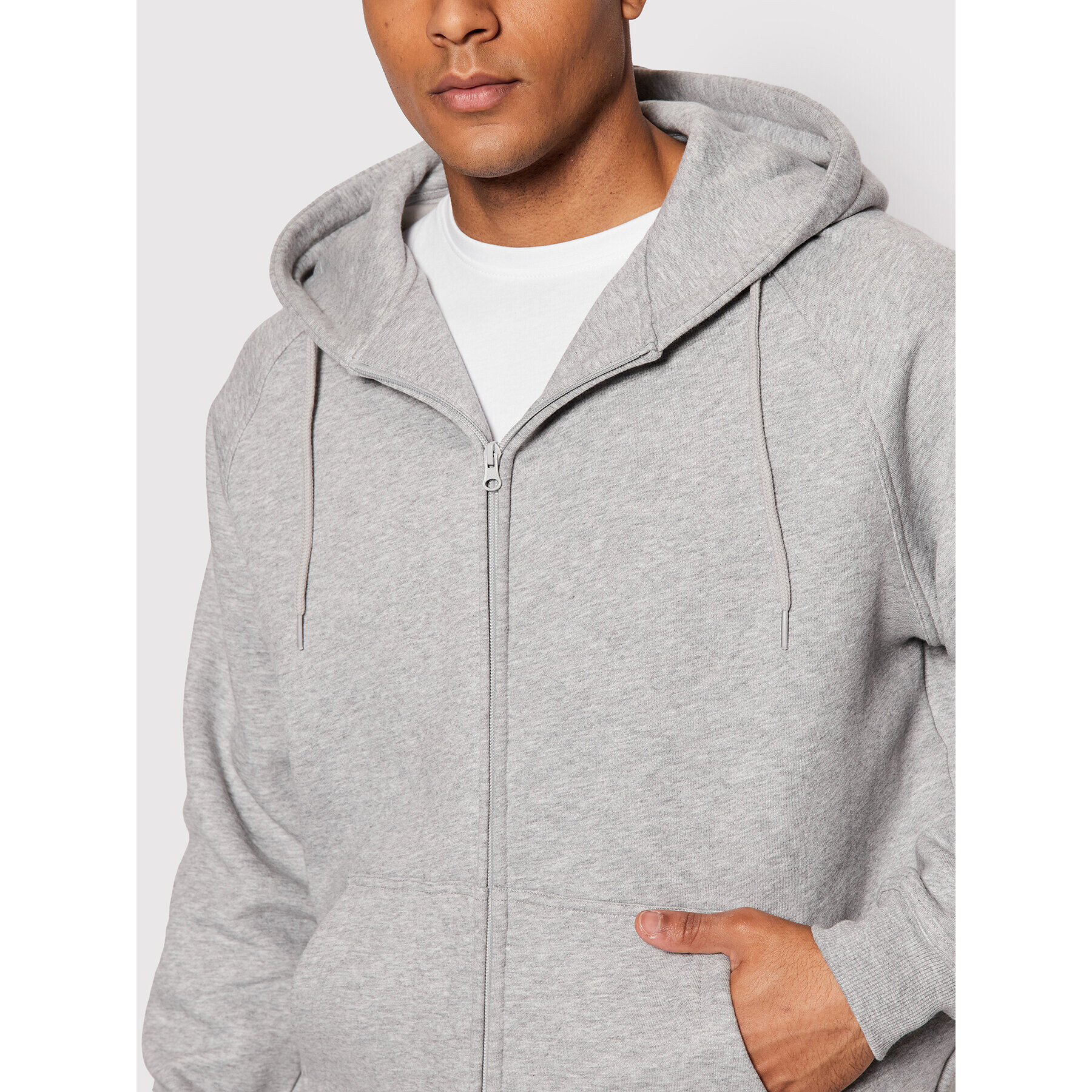 Urban Classics Mikina Zip TB014C Šedá Regular Fit - Pepit.cz