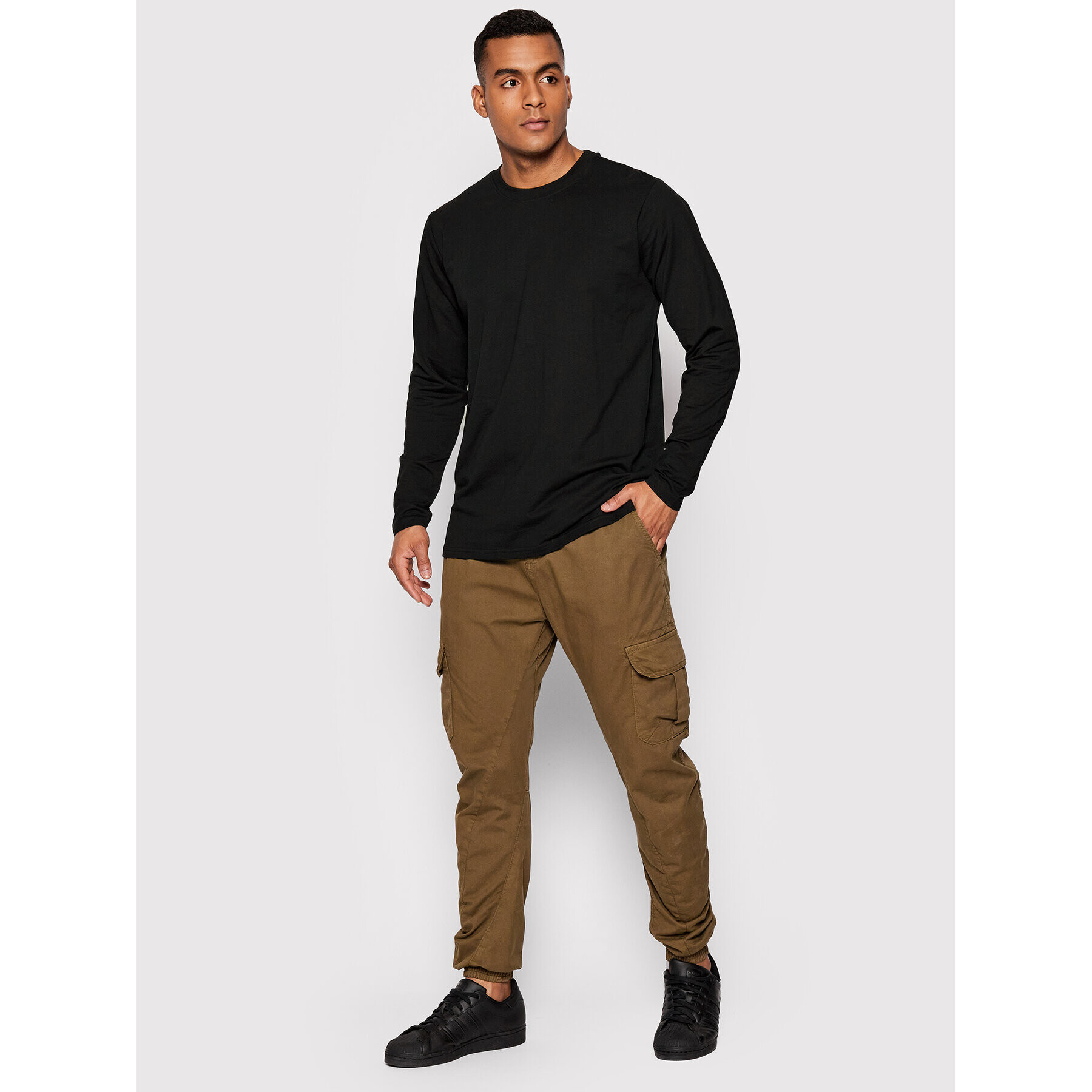 Urban Classics S dlouhým rukávem Terry TB2390 Černá Regular Fit - Pepit.cz