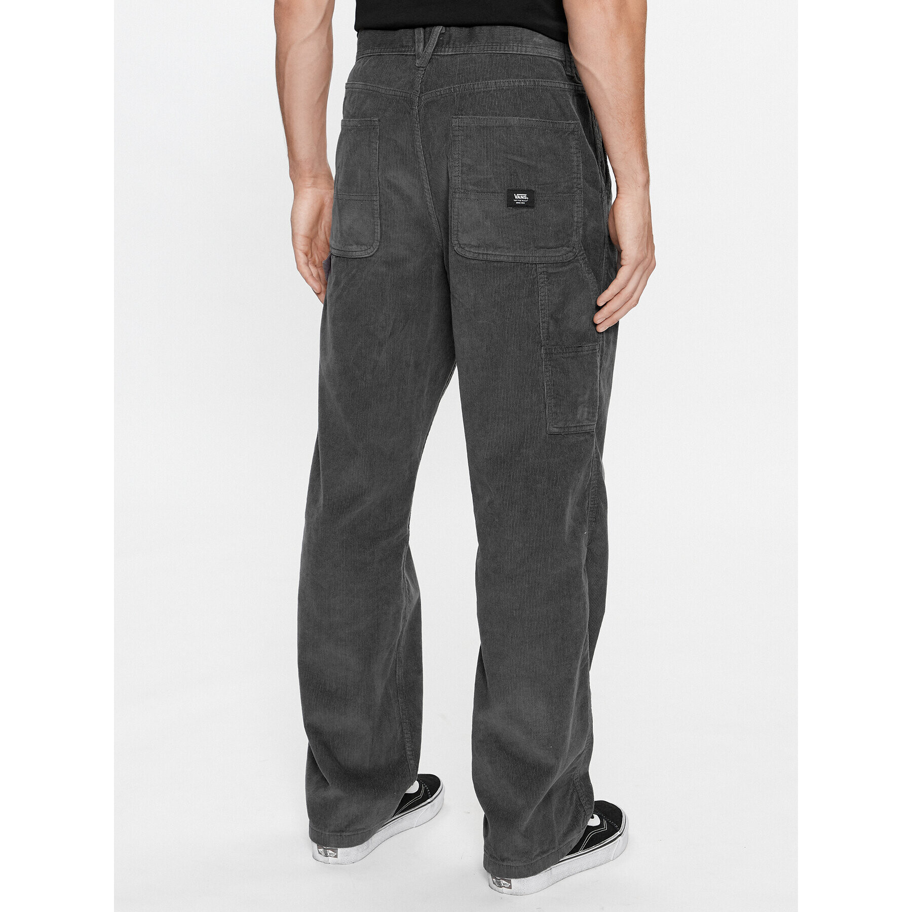 Vans Kalhoty z materiálu Drill Chore Loose Carpenter Cord Pant VN0008NB1O71 Šedá Loose Fit - Pepit.cz