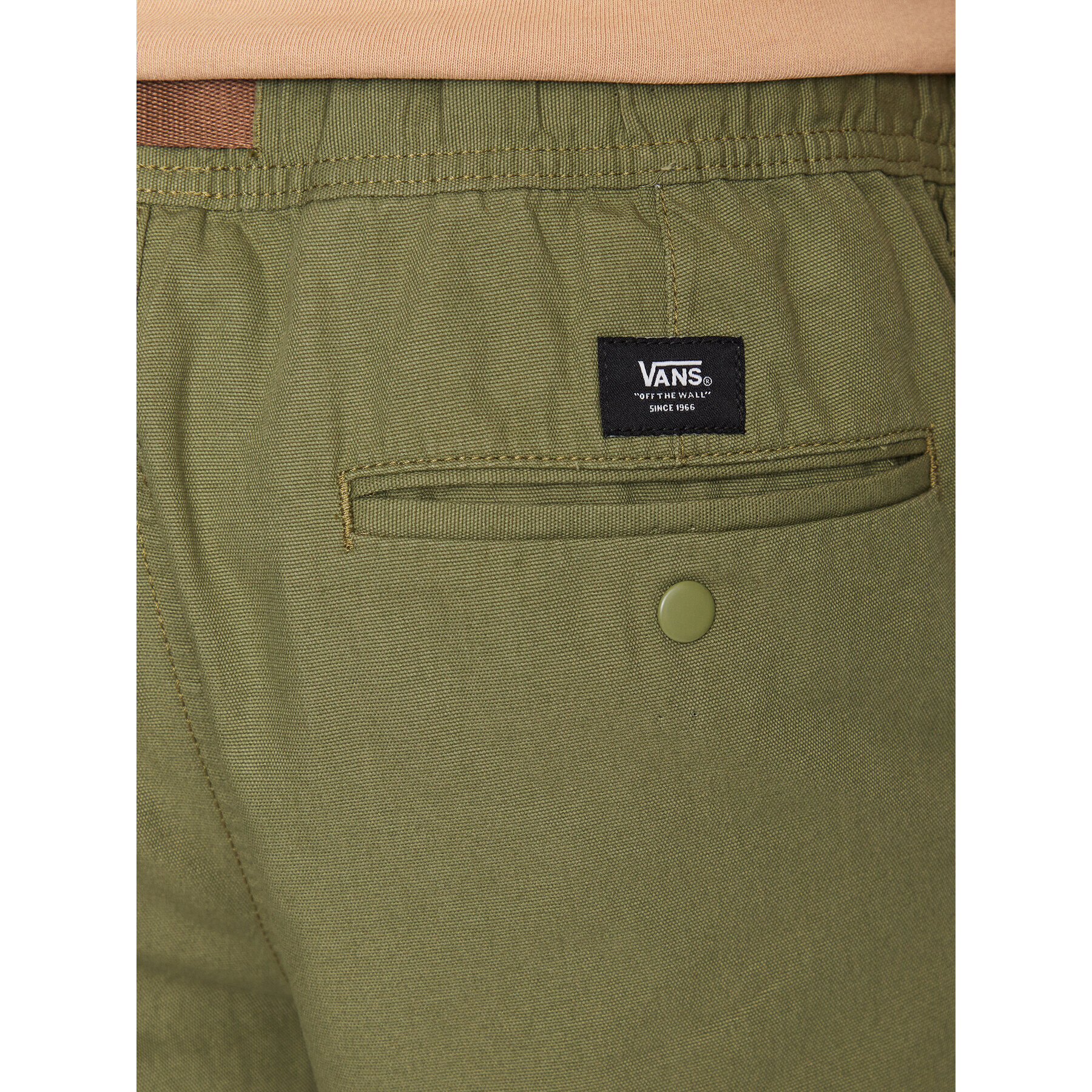 Vans Kalhoty z materiálu Range Relaxed Climbing Pant VN0008N3 Zelená Relaxed Fit - Pepit.cz