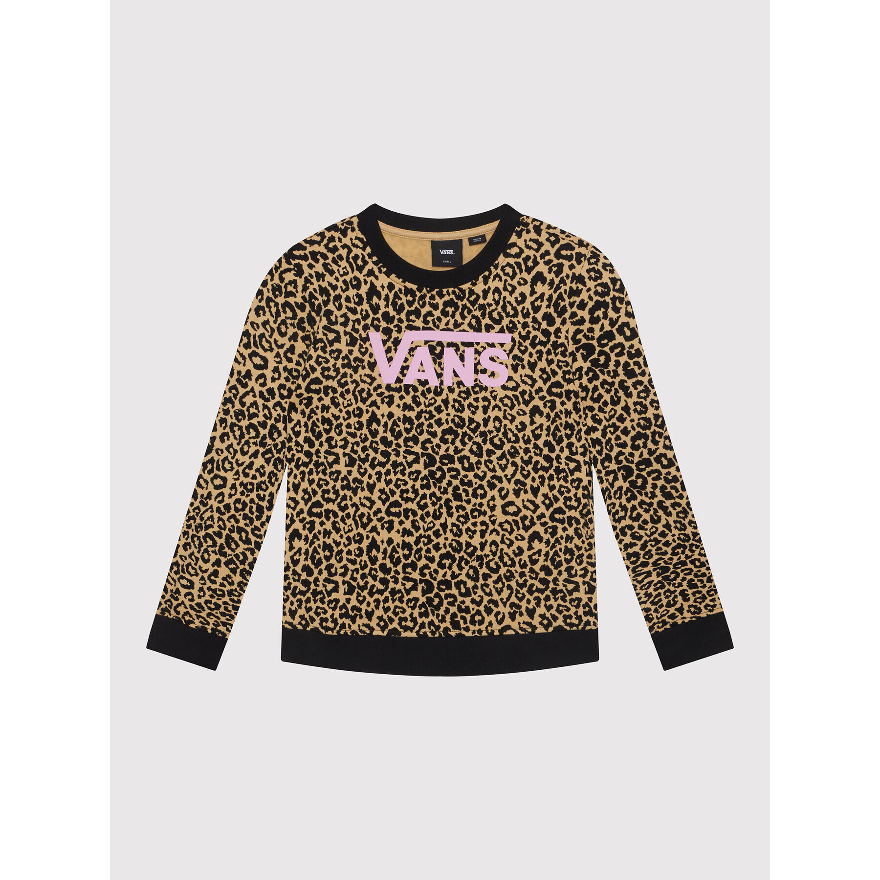 Vans Mikina Leopard Sport Crew VN0A7RRL Hnědá Regular Fit - Pepit.cz