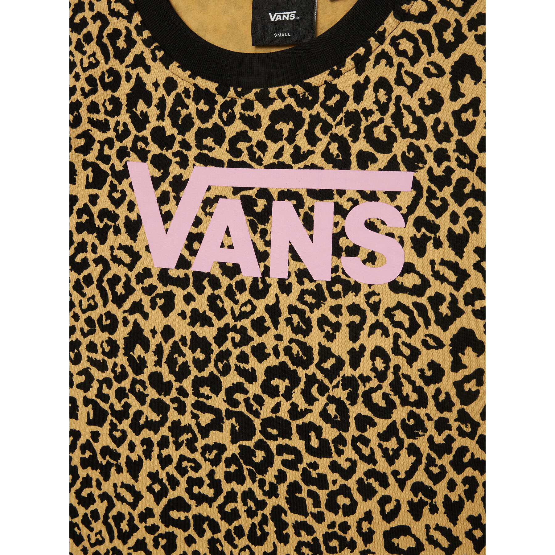 Vans Mikina Leopard Sport Crew VN0A7RRL Hnědá Regular Fit - Pepit.cz