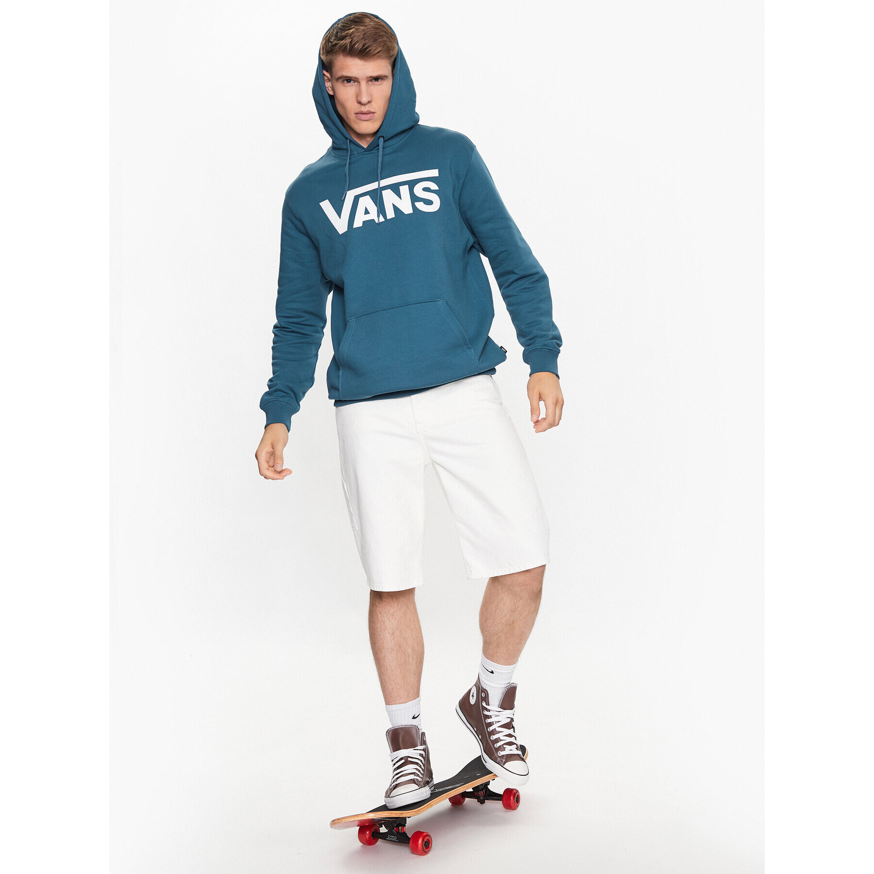 Vans Mikina Mn Classic Po Hoodie Ii VN0A456B Tmavomodrá Classic Fit - Pepit.cz