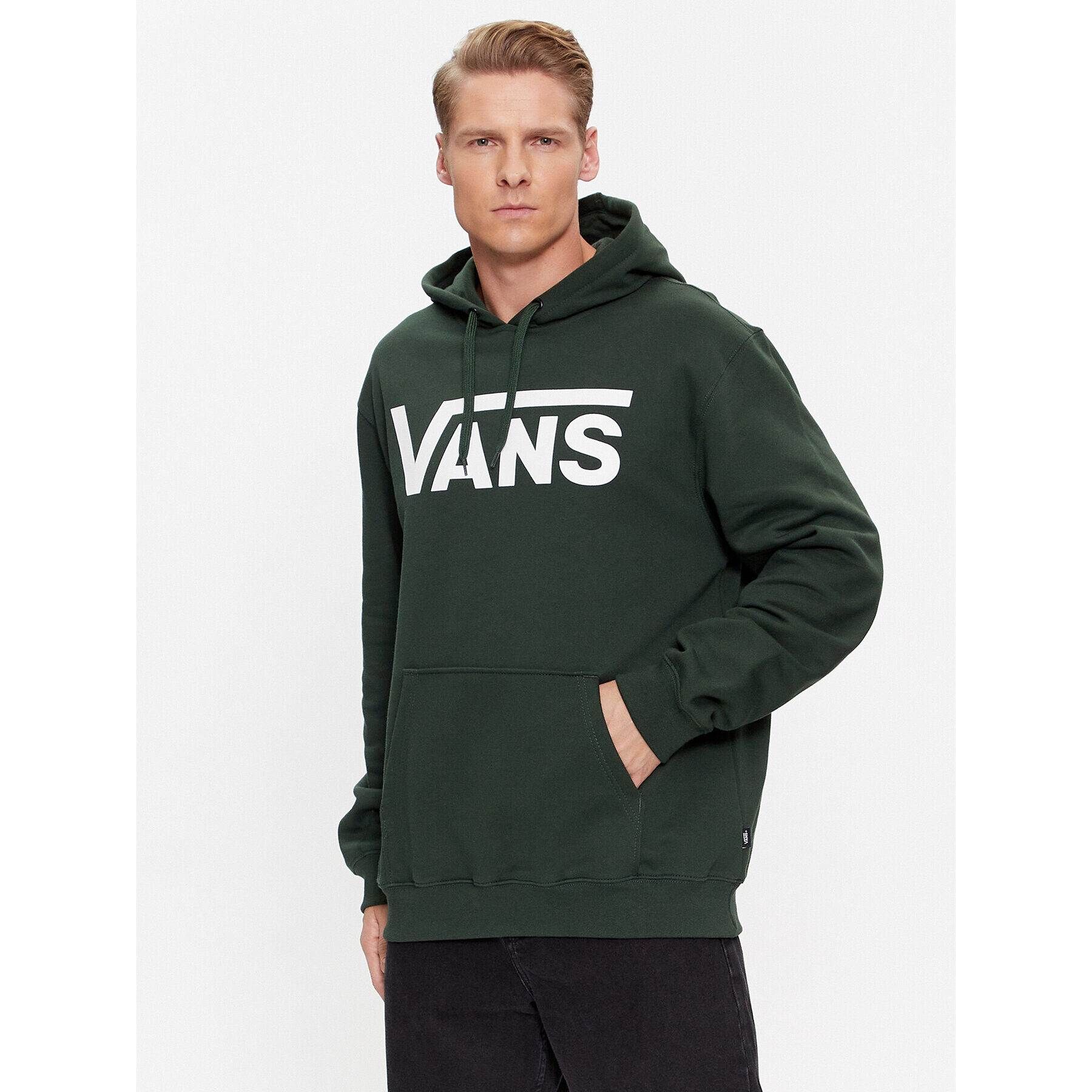 Vans Mikina Mn Classic Po Hoodie Ii VN0A456BBZ01 Zelená Classic Fit - Pepit.cz