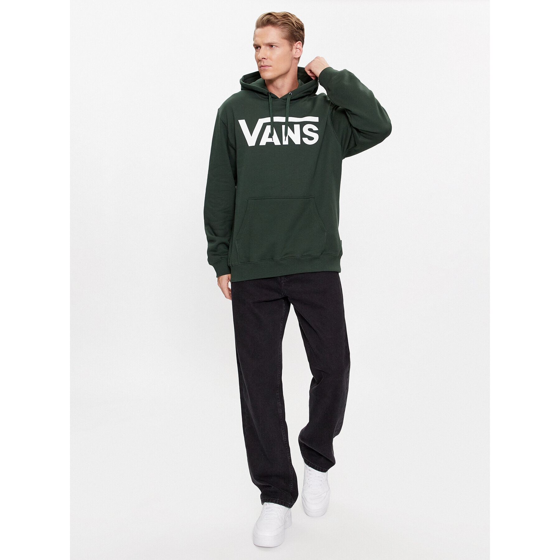 Vans Mikina Mn Classic Po Hoodie Ii VN0A456BBZ01 Zelená Classic Fit - Pepit.cz