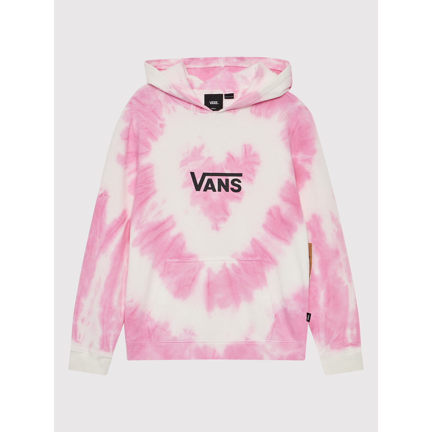 Vans Mikina Tie Dye Heart VN0A7RRR Růžová Regular Fit - Pepit.cz