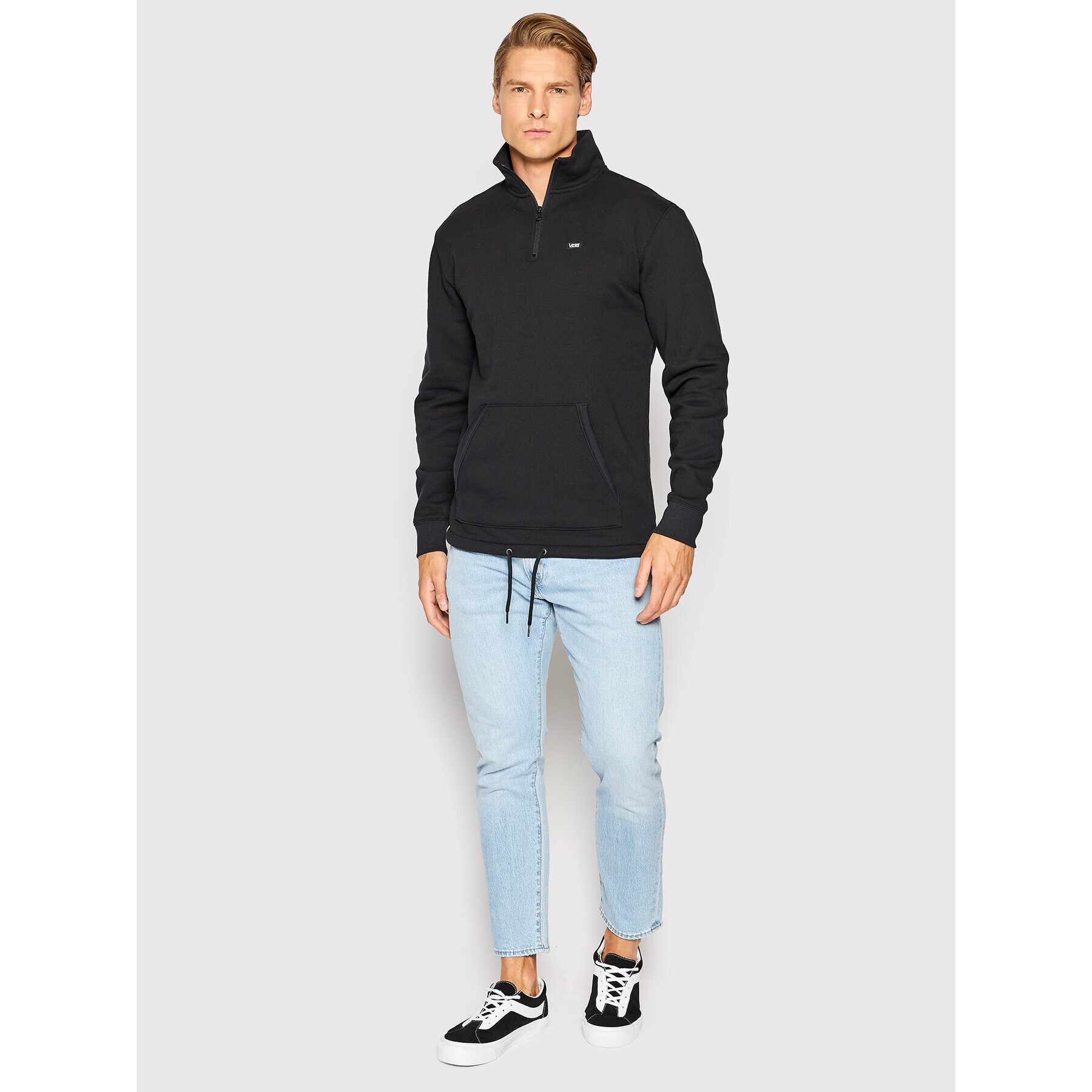 Vans Mikina Versa Standard Q-Zip VN0A5KDS Černá Regular Fit - Pepit.cz