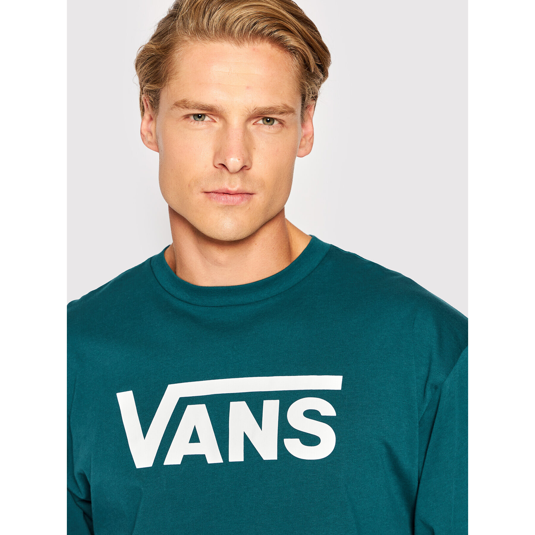 Vans S dlouhým rukávem Classic VN000K6H Zelená Classic Fit - Pepit.cz