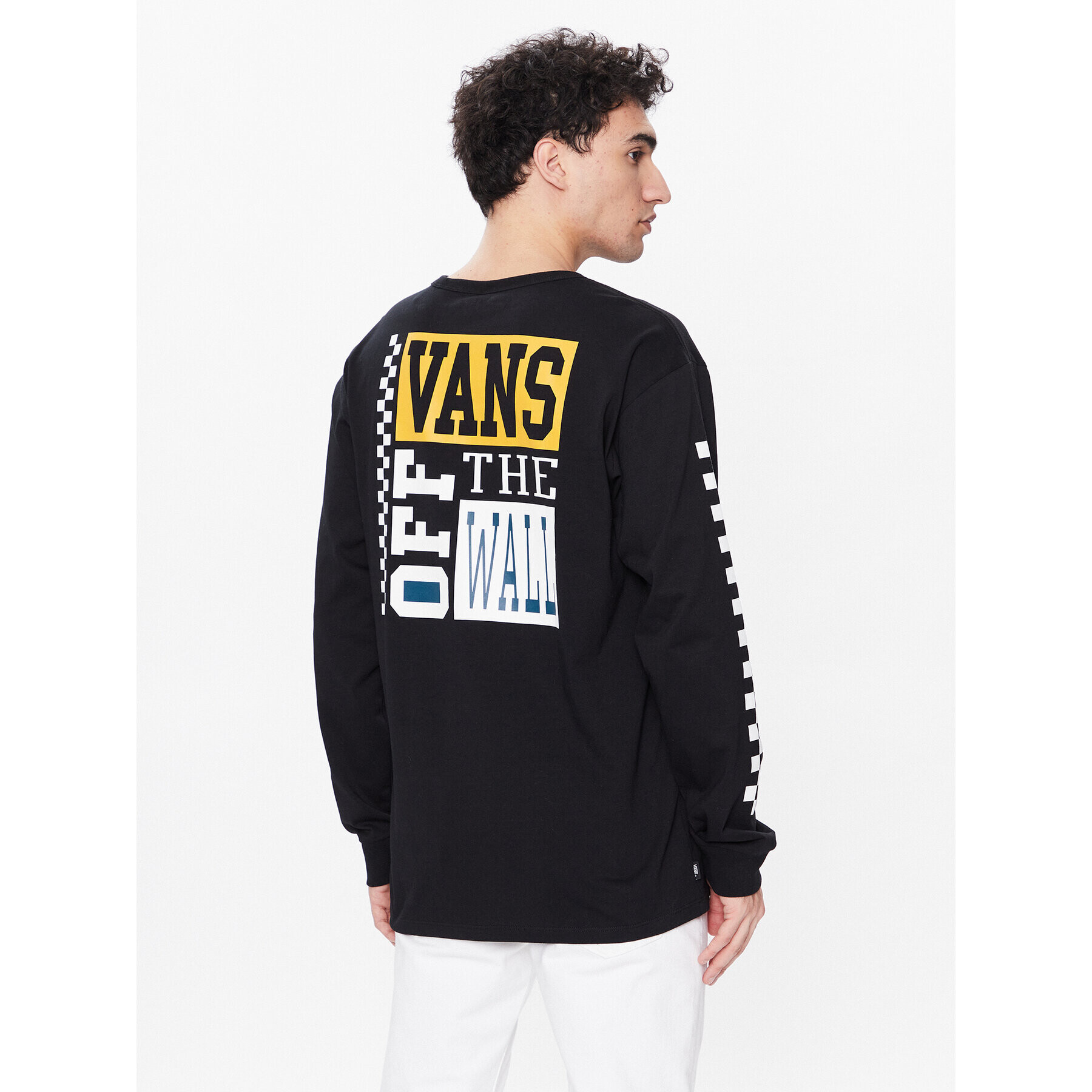 Vans S dlouhým rukávem Varsity VN0007UH Černá Classic Fit - Pepit.cz