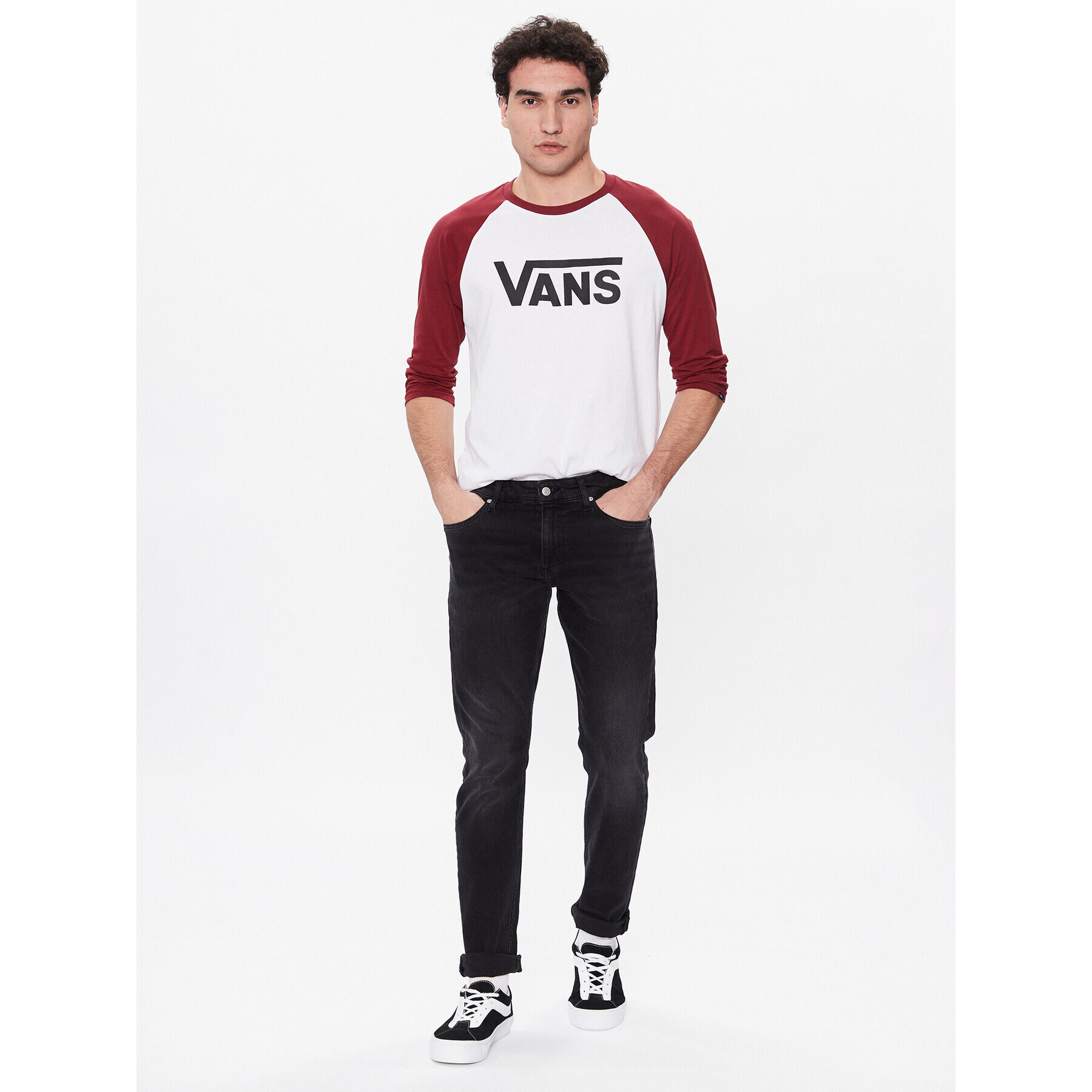 Vans S dlouhým rukávem VN0002QQ Barevná Slim Fit - Pepit.cz