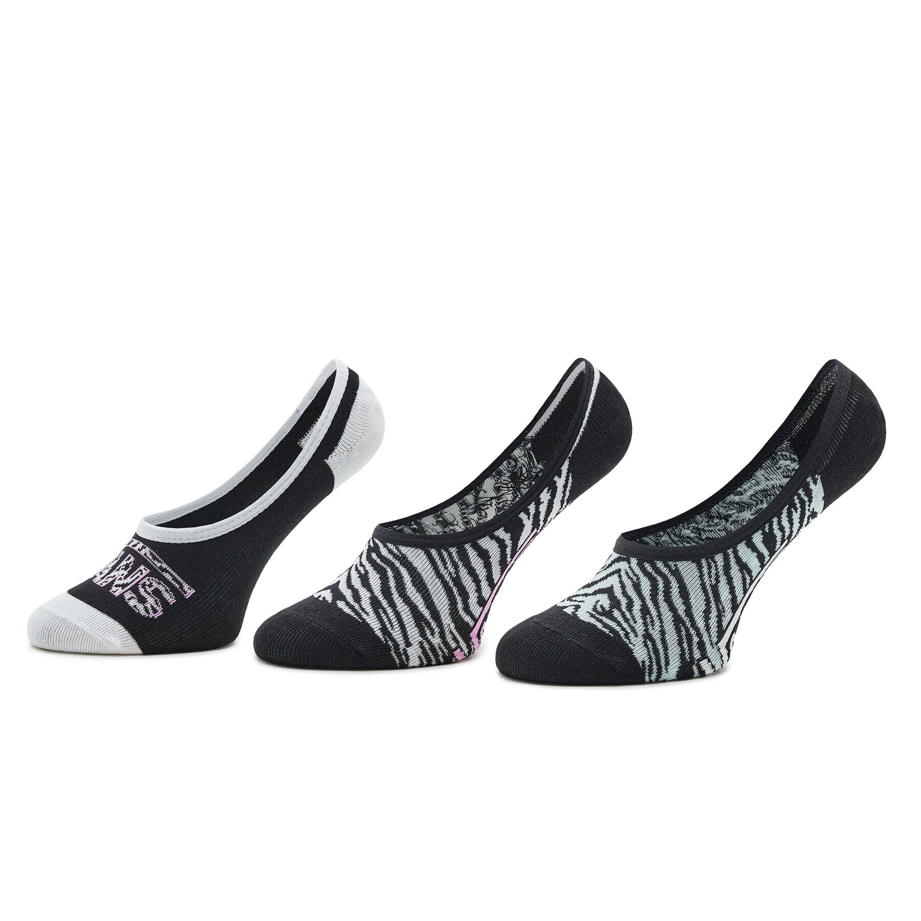 Vans Sada 3 párů dětských kotníkových ponožek Zebra Daze Canoodle VN0007AXBR51 Barevná - Pepit.cz