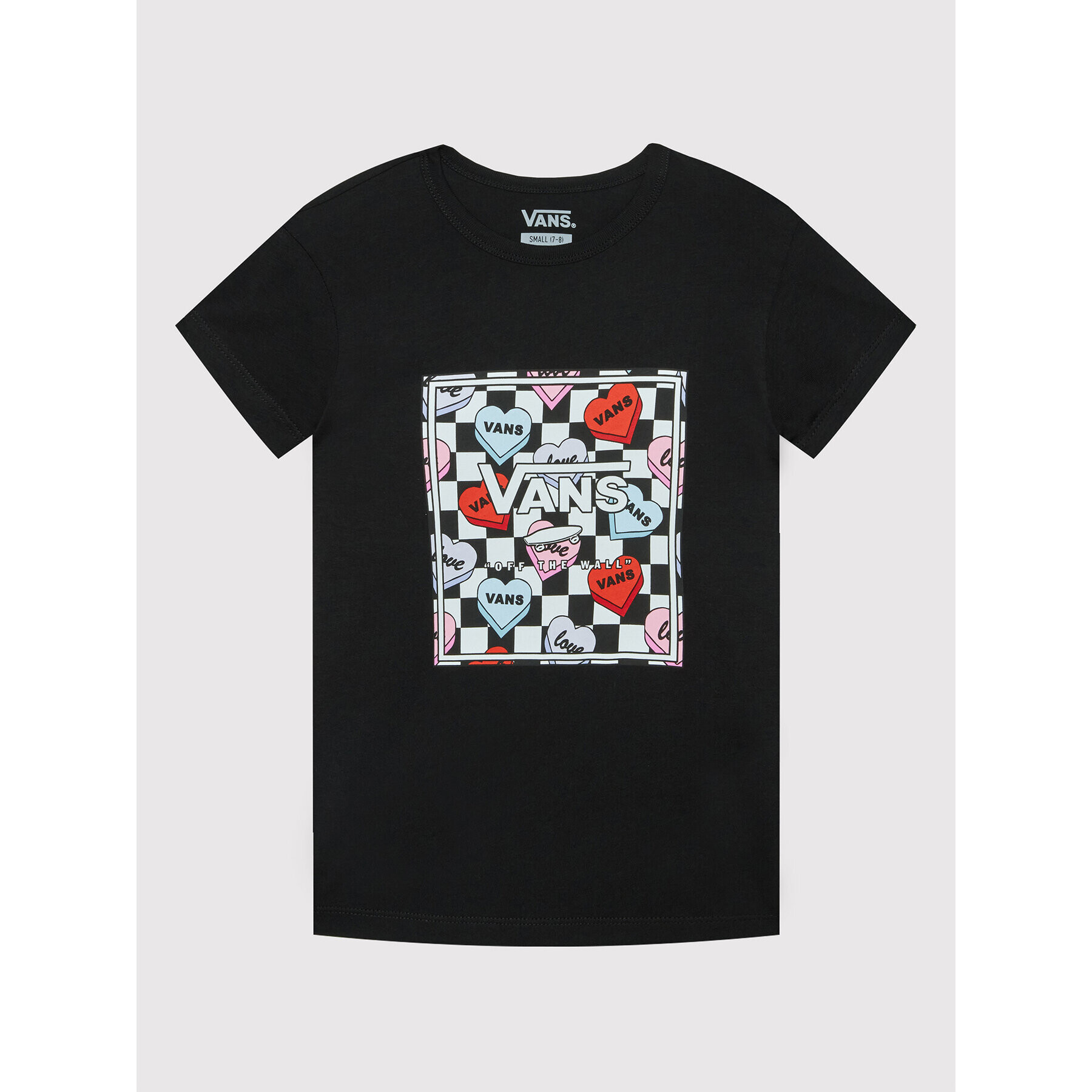 Vans T-Shirt Candy Hearts VN0A5LEF Černá Regular Fit - Pepit.cz