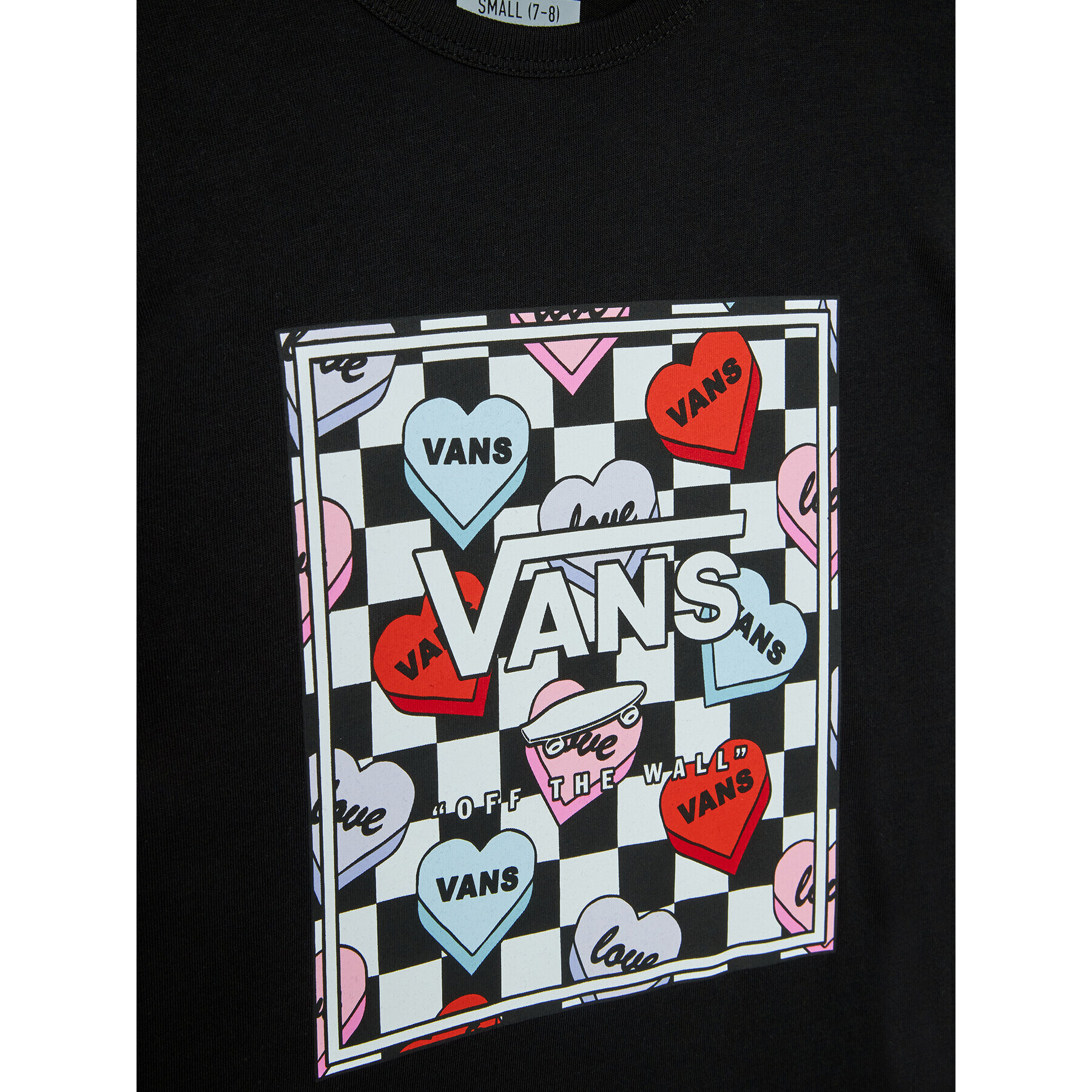 Vans T-Shirt Candy Hearts VN0A5LEF Černá Regular Fit - Pepit.cz