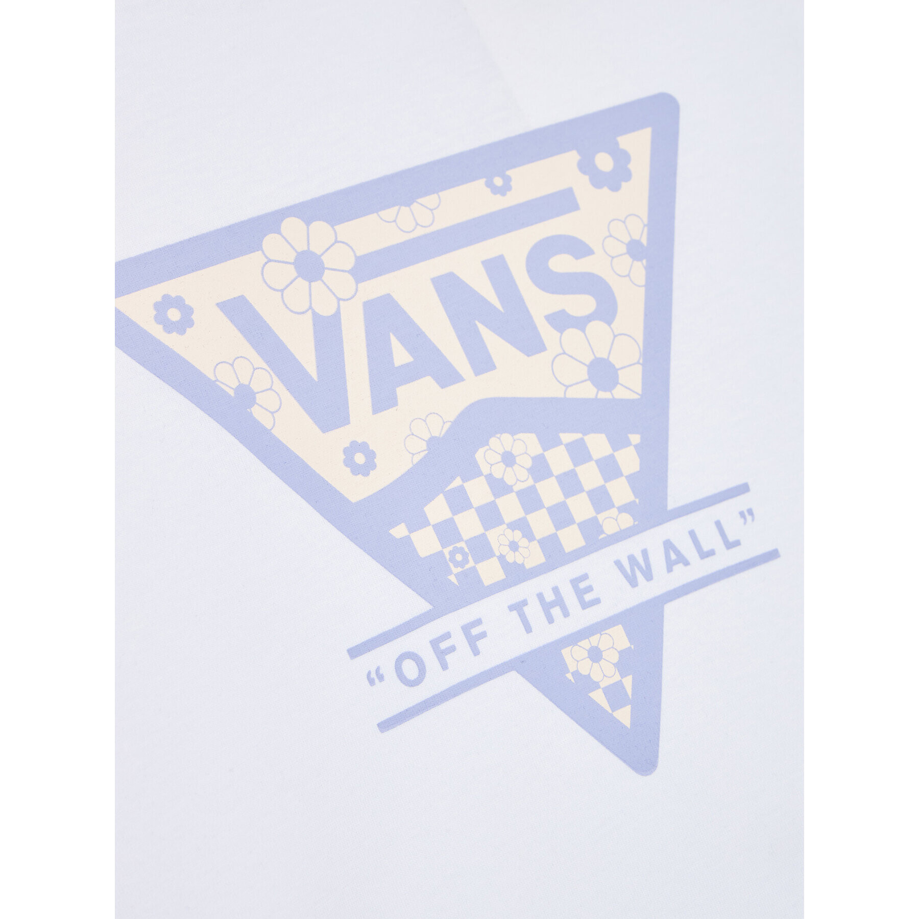 Vans T-Shirt Checker Floral Triangle Bff VN00078J Bílá Regular Fit - Pepit.cz