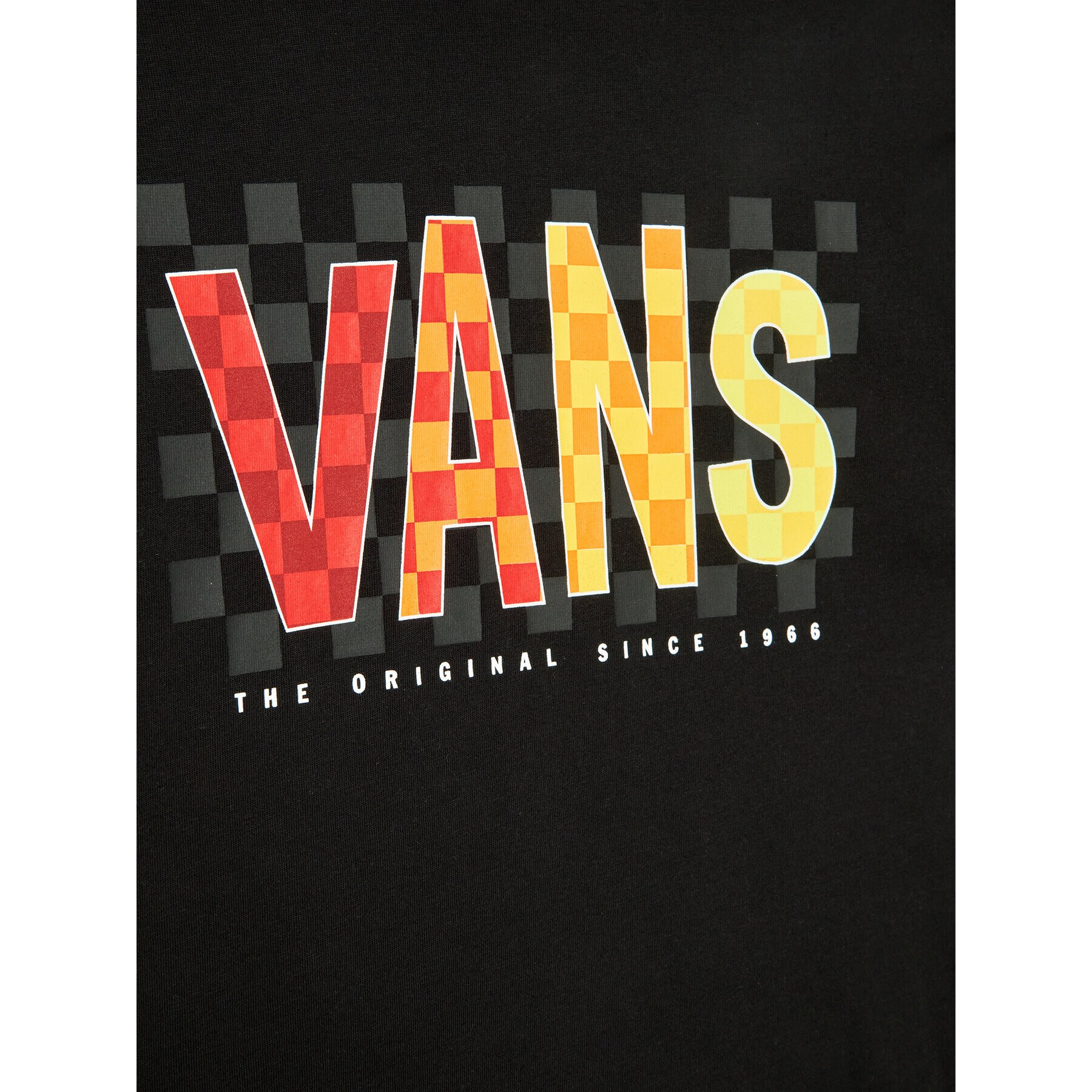 Vans T-Shirt Checks Ss VN0A7TUB Černá Regular Fit - Pepit.cz