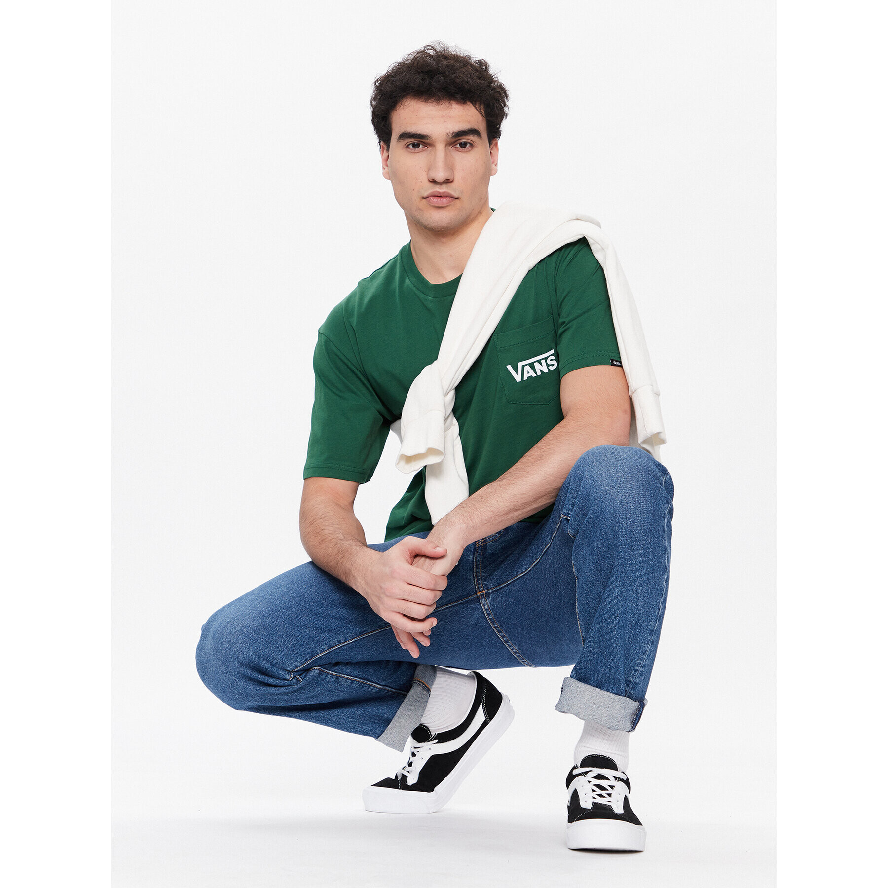 Vans T-Shirt Classic VN00004W Zelená Classic Fit - Pepit.cz