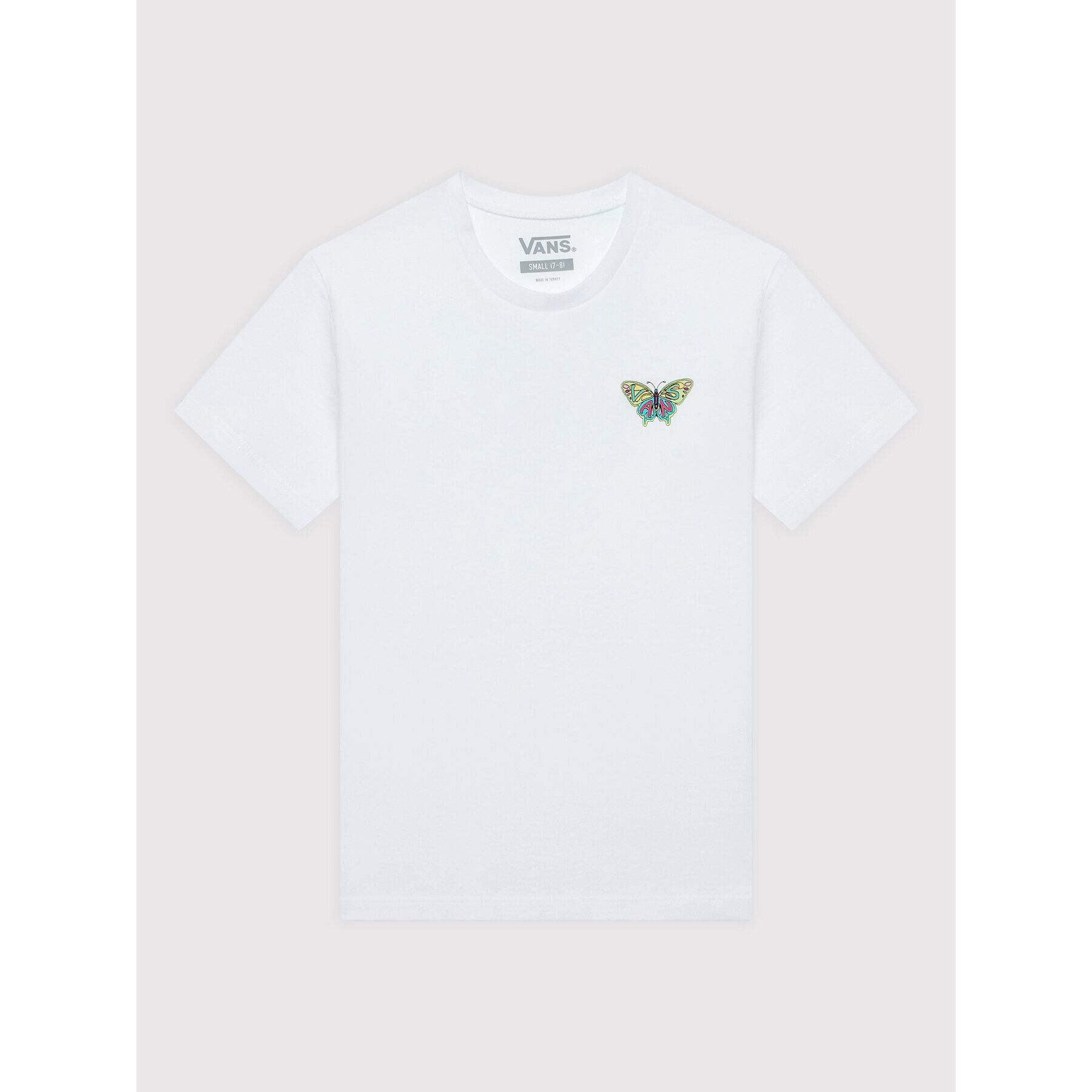 Vans T-Shirt Fly Butter Crew VN0A5LEN Bílá Regular Fit - Pepit.cz