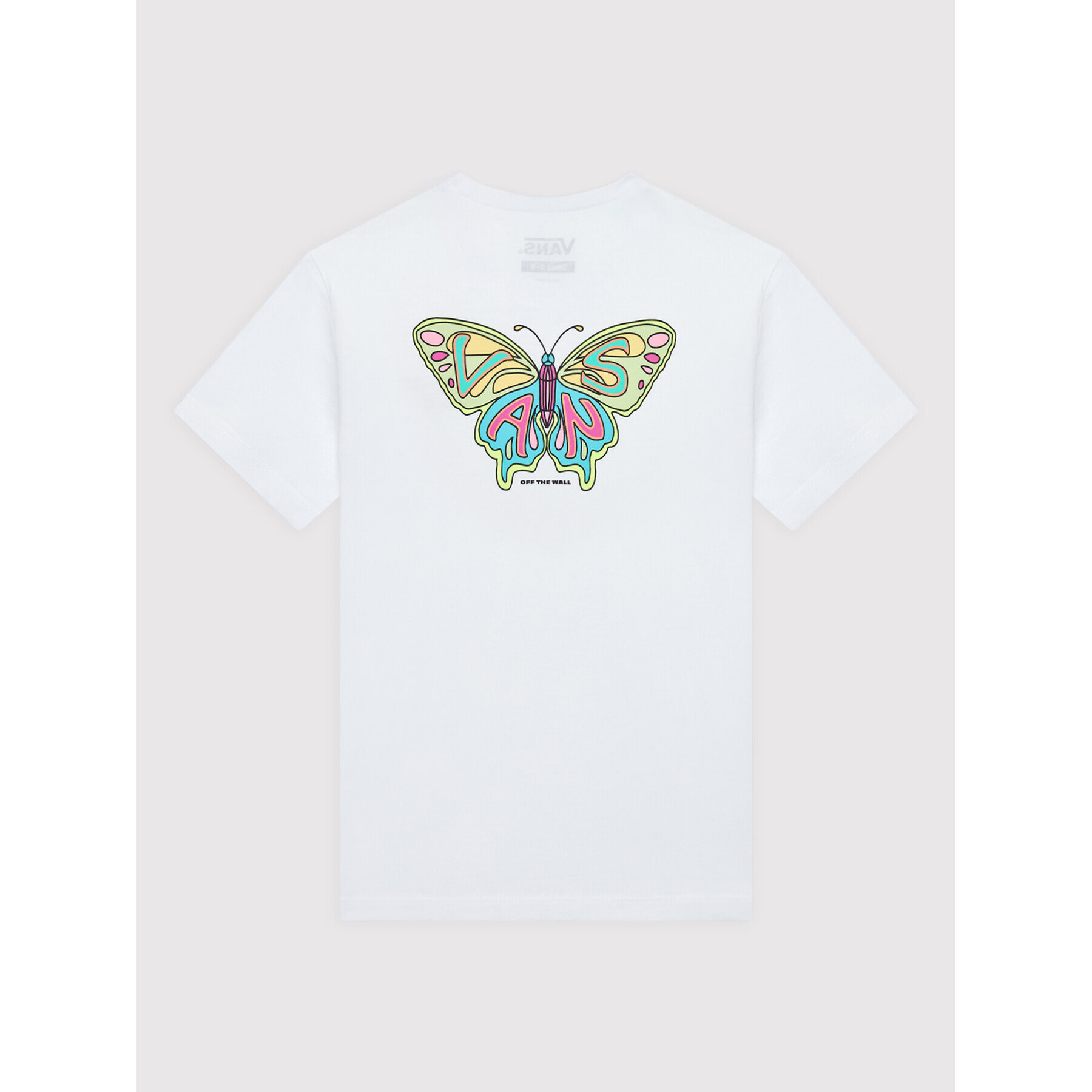 Vans T-Shirt Fly Butter Crew VN0A5LEN Bílá Regular Fit - Pepit.cz