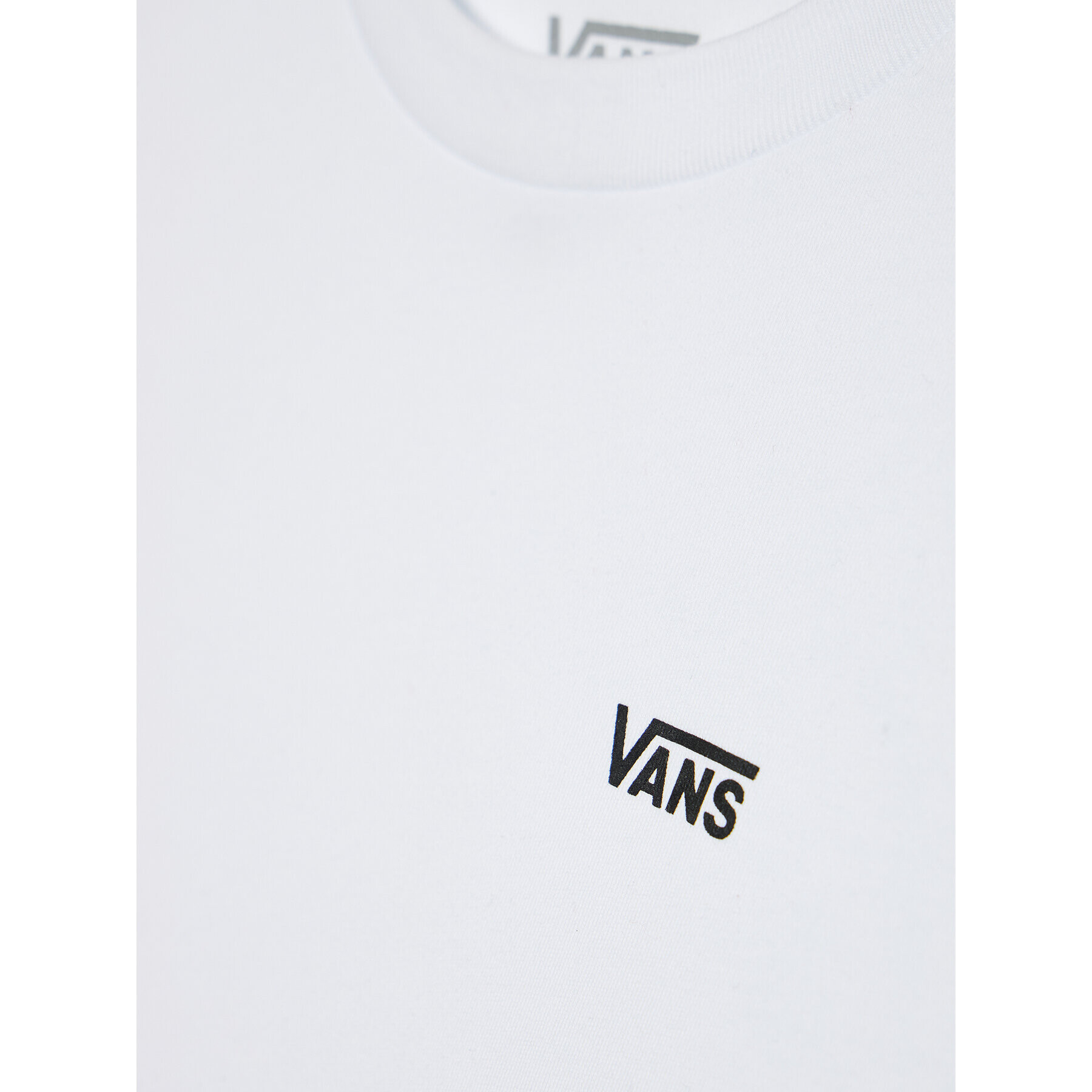 Vans T-Shirt Left Chest VN0A4MQ3 Bílá Classic Fit - Pepit.cz