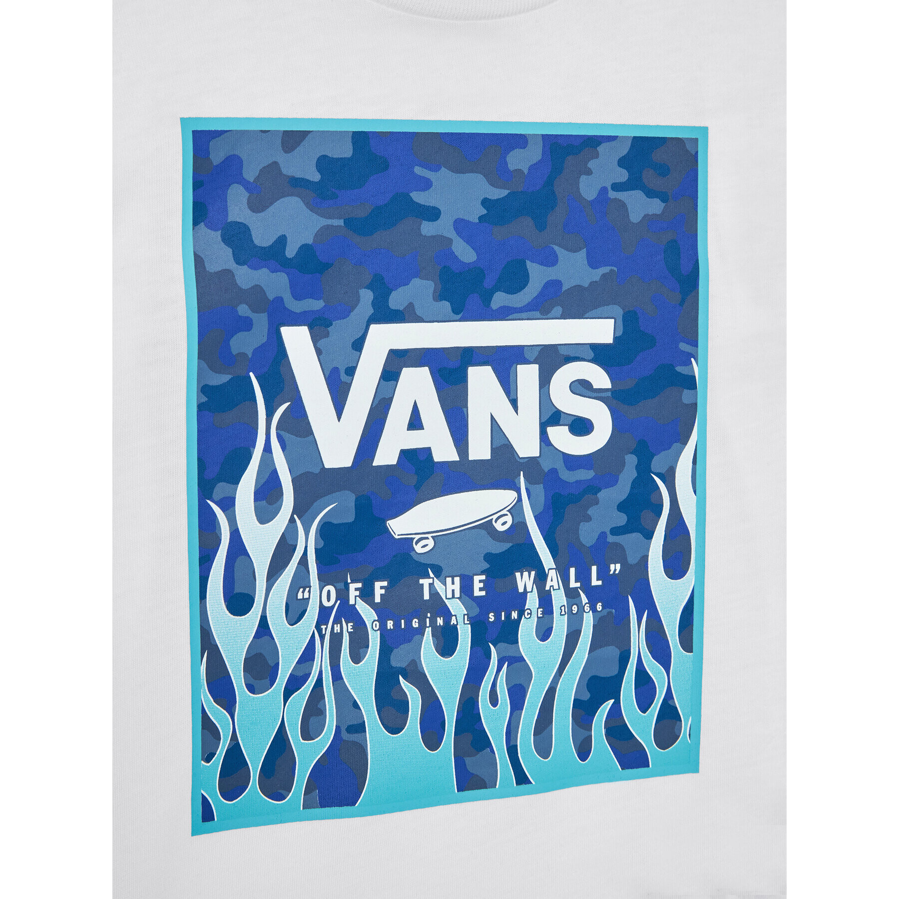 Vans T-Shirt Print Box VN0A3HWJ Bílá Regular Fit - Pepit.cz