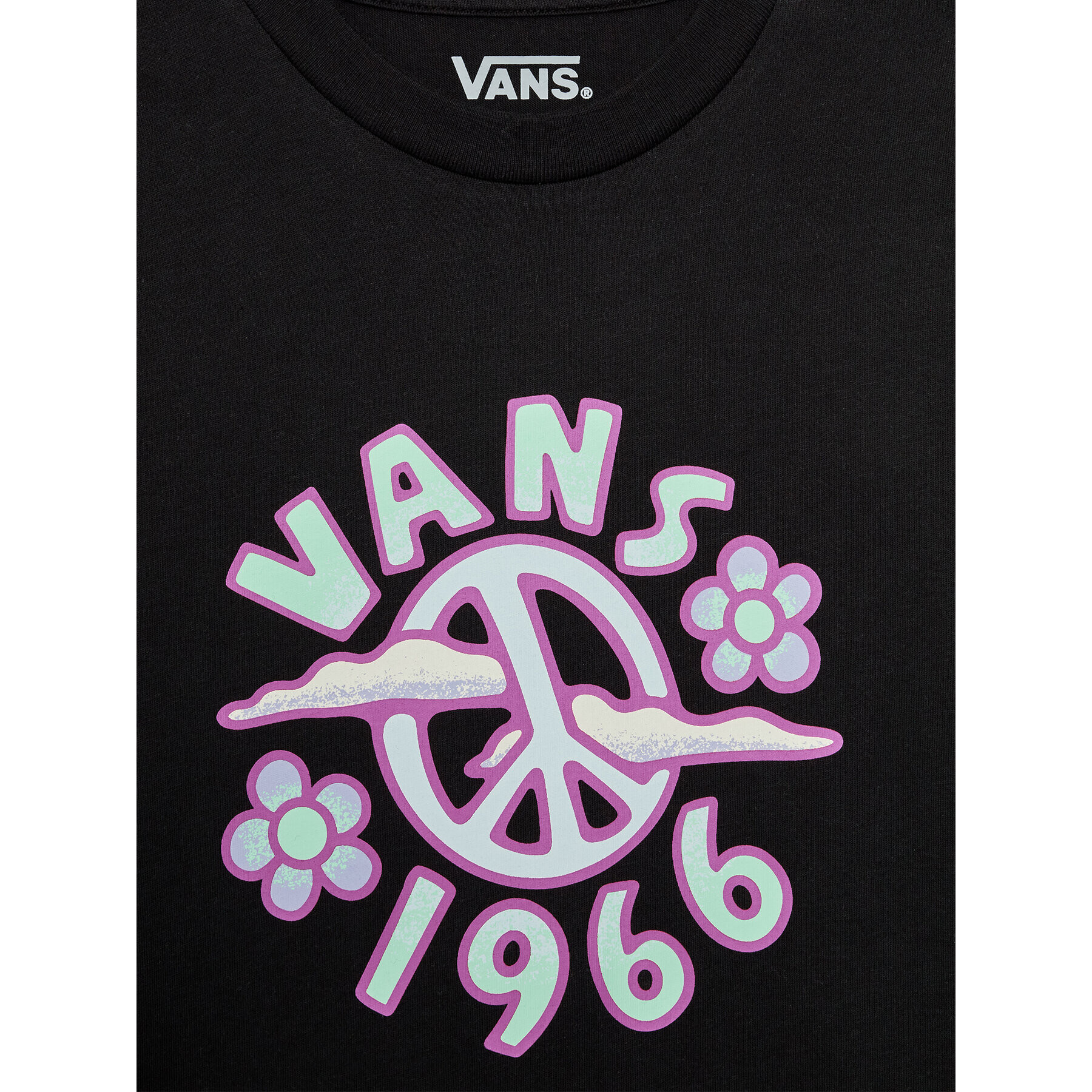 Vans T-Shirt Psyka Delia VN0A7RR8 Černá Regular Fit - Pepit.cz