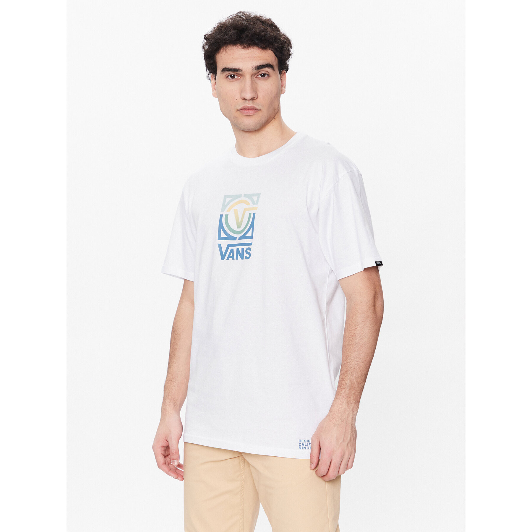 Vans T-Shirt Veesta VN0007US Bílá Classic Fit - Pepit.cz