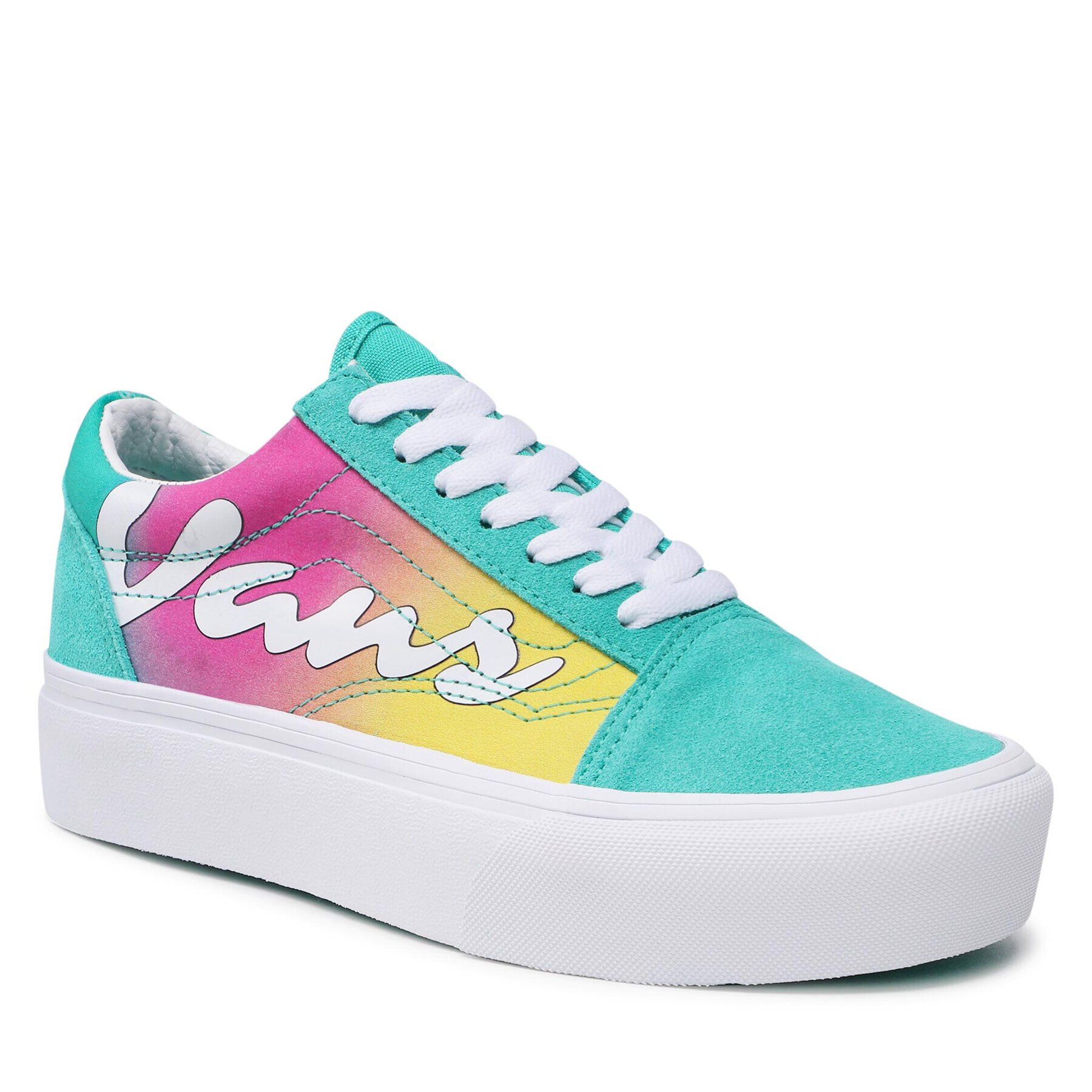 Vans Tenisky Old Skool Plat VN0A5KRGB681 Zelená - Pepit.cz