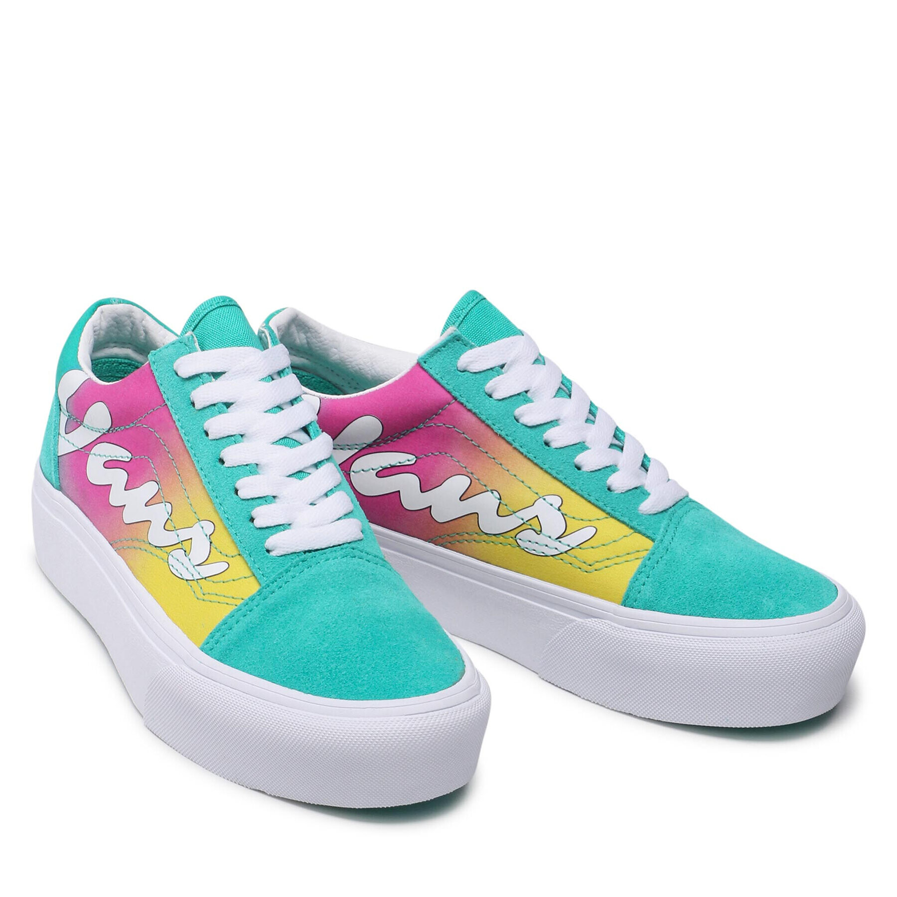 Vans Tenisky Old Skool Plat VN0A5KRGB681 Zelená - Pepit.cz