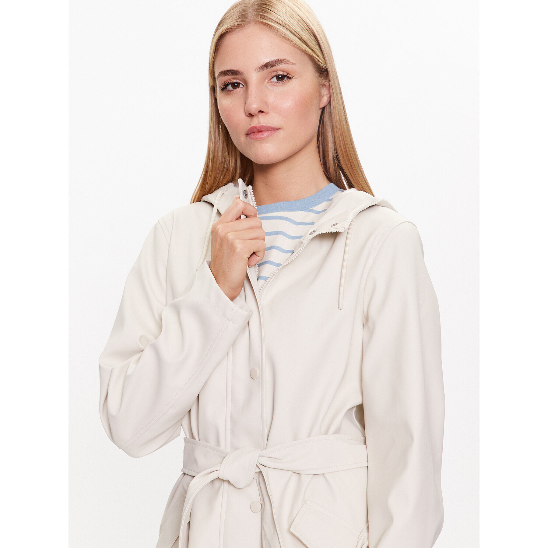 Vero Moda Bunda z imitace kůže Maloumie 10277771 Écru Regular Fit - Pepit.cz