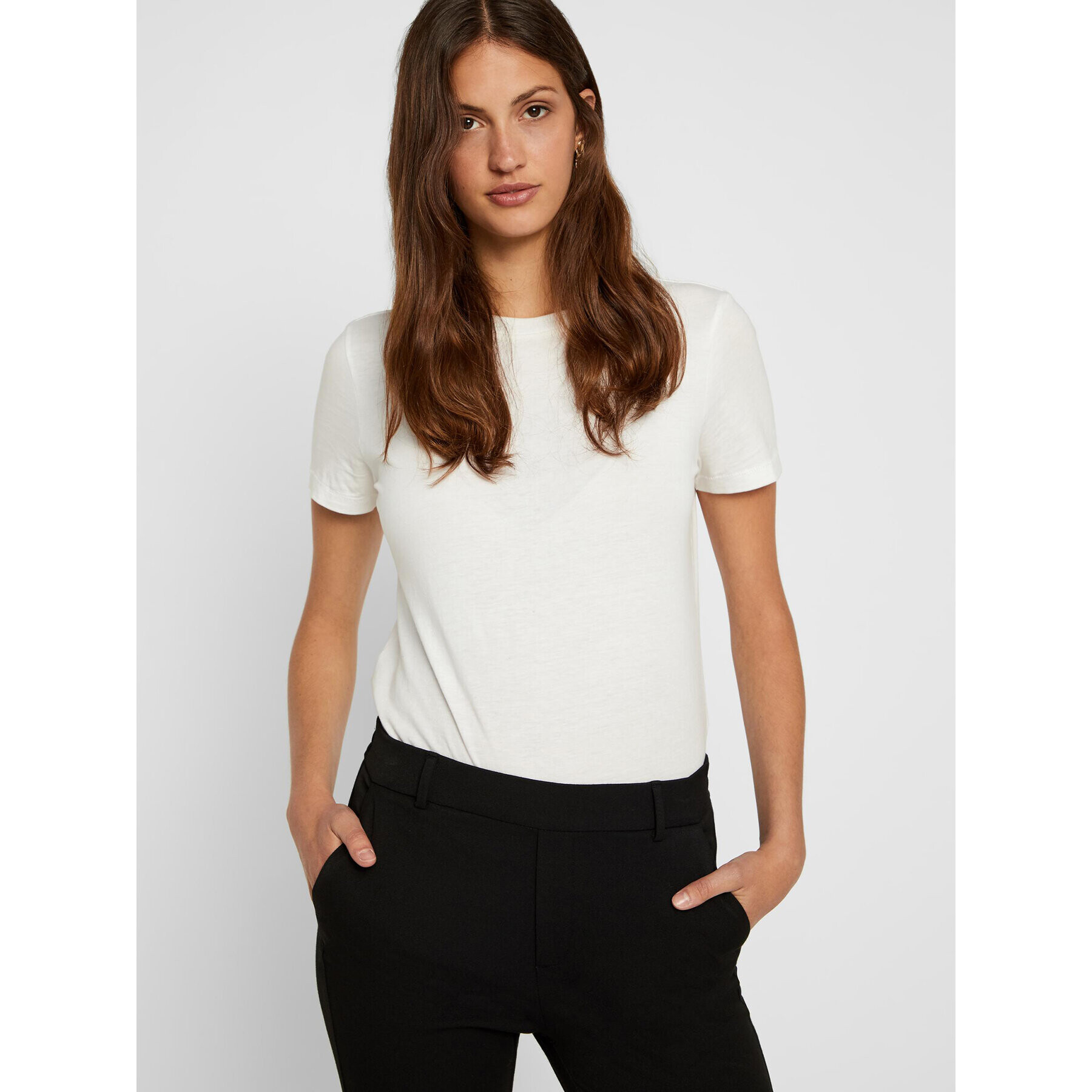 Vero Moda Chino kalhoty Maya 10225280 Černá Regular Fit - Pepit.cz